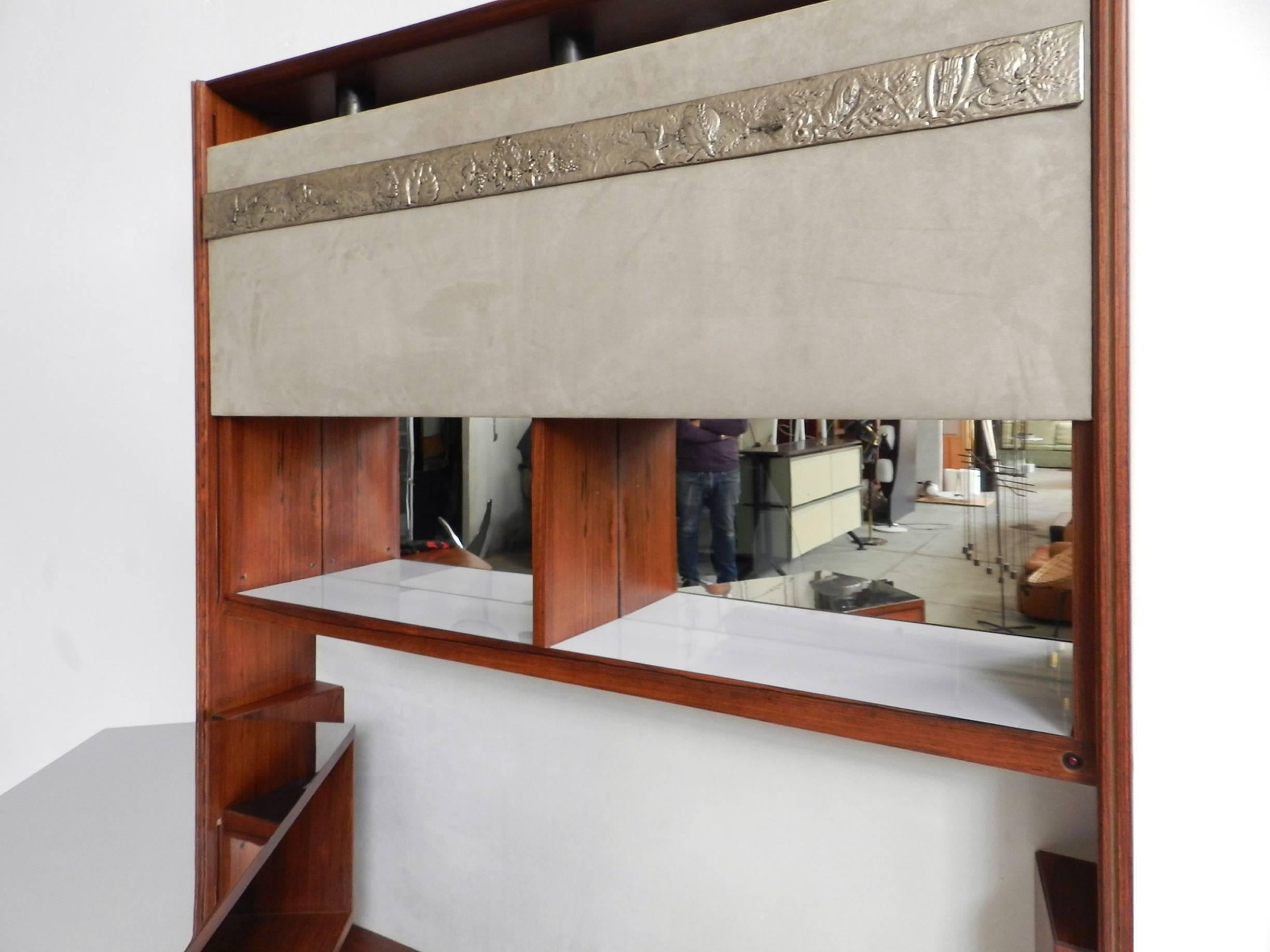Luxury Sculptural Home Bar attributed to Osvaldo Borsani Atelier Borsani, 1950 3