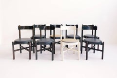 Set of eight Super Rare Chairs Attributed to Gianfranco Frattini, Cassina, 1962