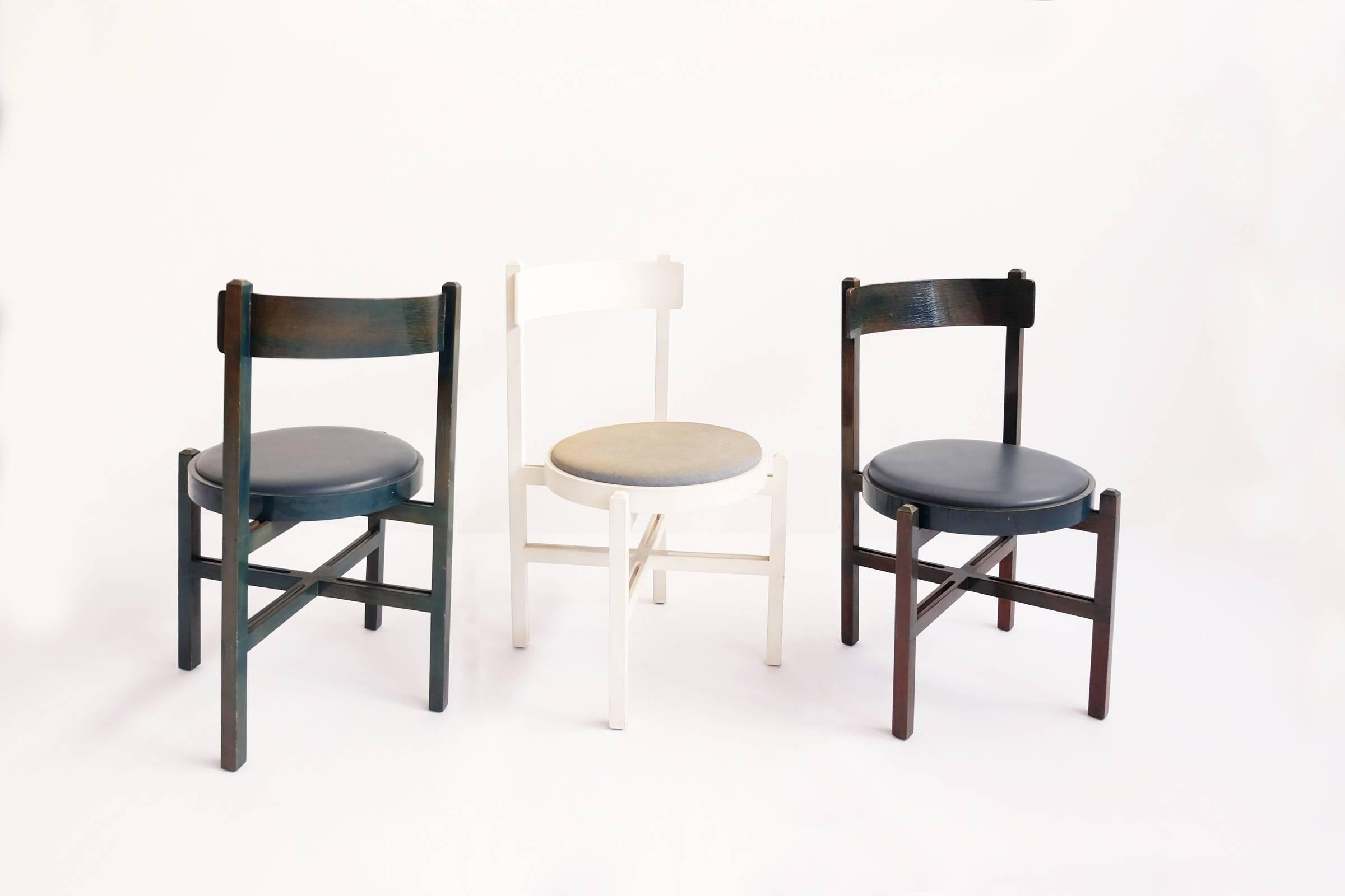 Italian Set of eight Super Rare Chairs Attributed to Gianfranco Frattini, Cassina, 1962 For Sale