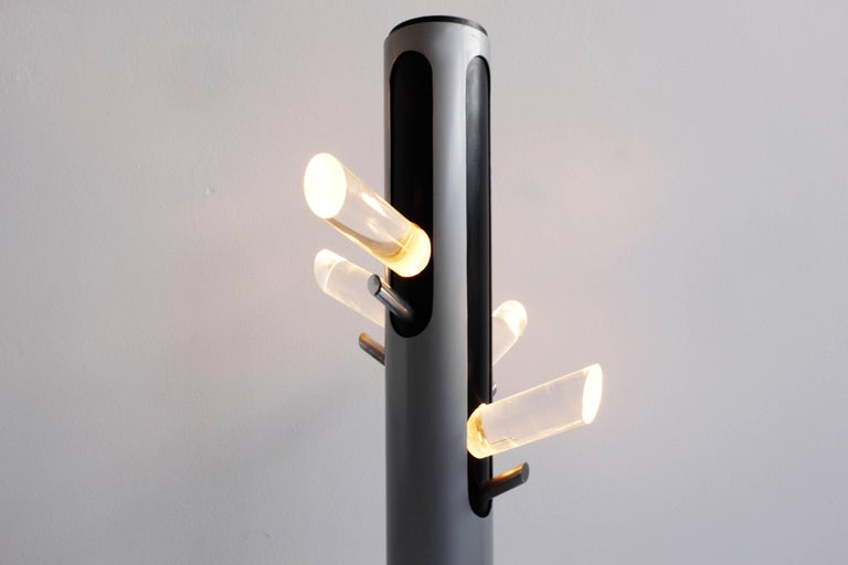 Sculptural Illuminated Coat Rack and Floor Lamp at 1stDibs