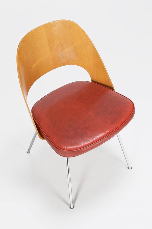 All Original Eero Saarinen Knoll Executive Side Chair Moulded Plywood