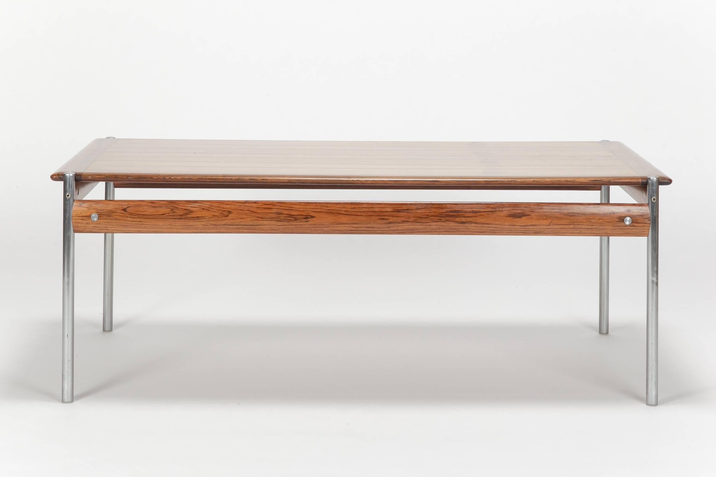 Mid-Century Modern Sven Ivar Dysthe Rosewood Coffee Table Model 1001, 1959 For Sale