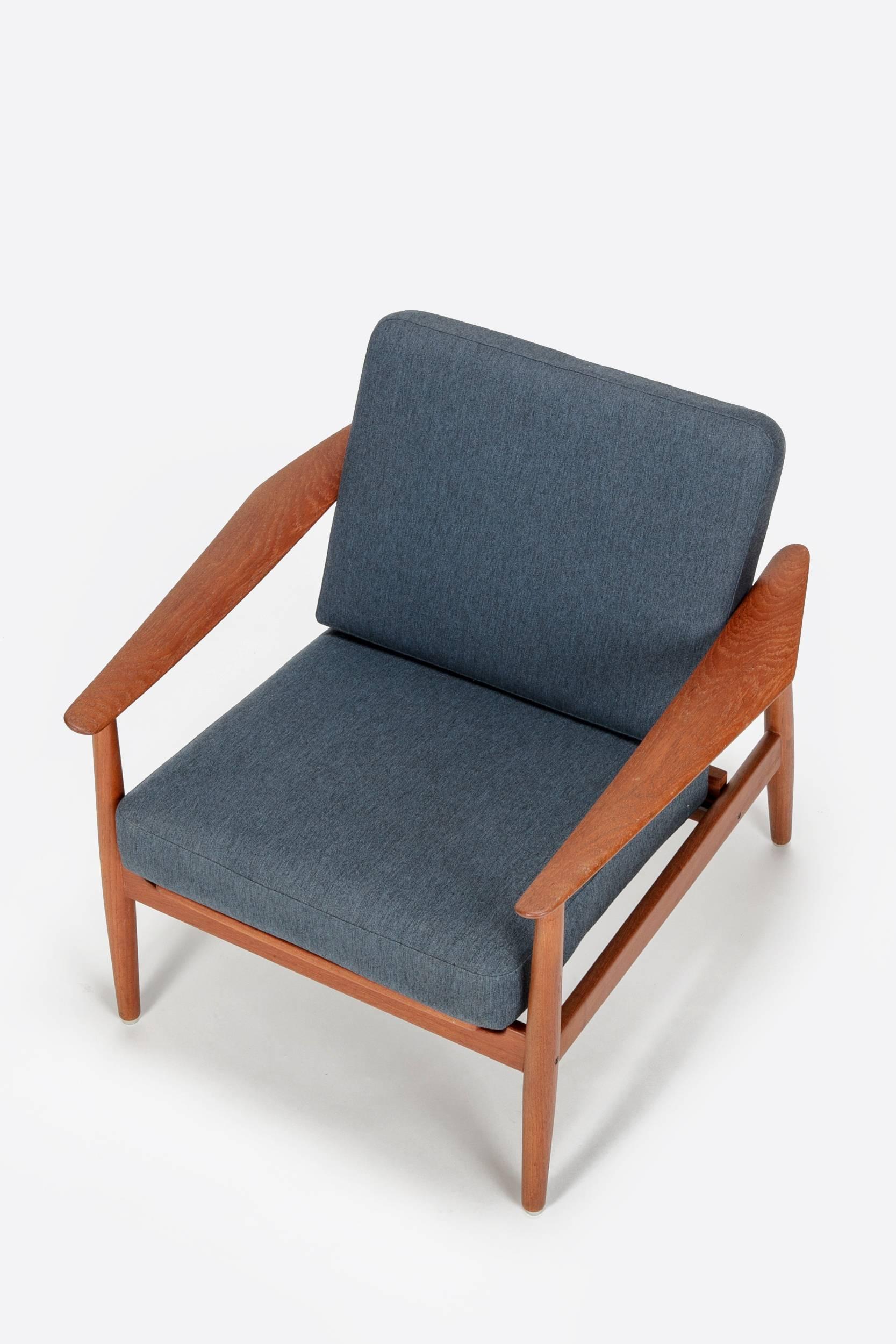 Danish All Original Arne Vodder Lounge Chair Model 164 France & Son
