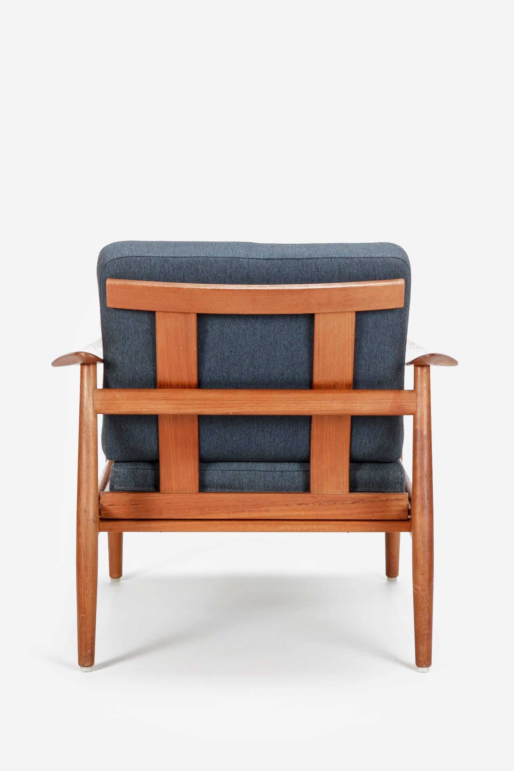 Mid-Century Modern All Original Arne Vodder Lounge Chair Model 164 France & Son