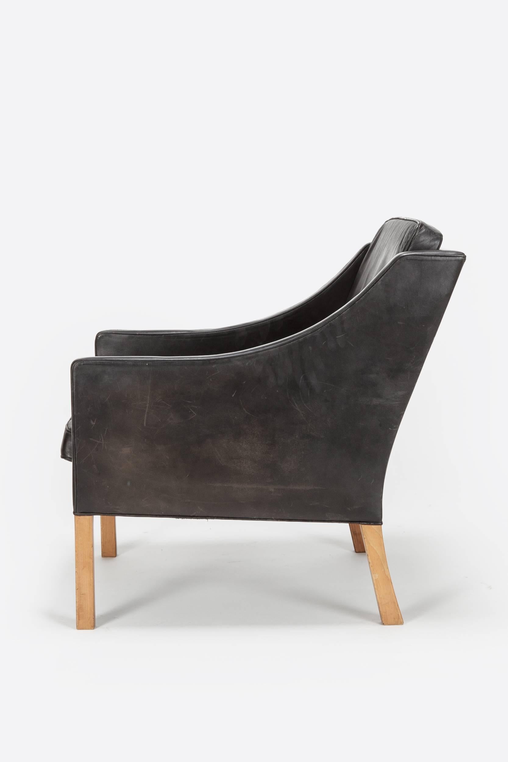 Mid-Century Modern Borge Mogensen Lounge Chair 2207 for Fredericia, 1963