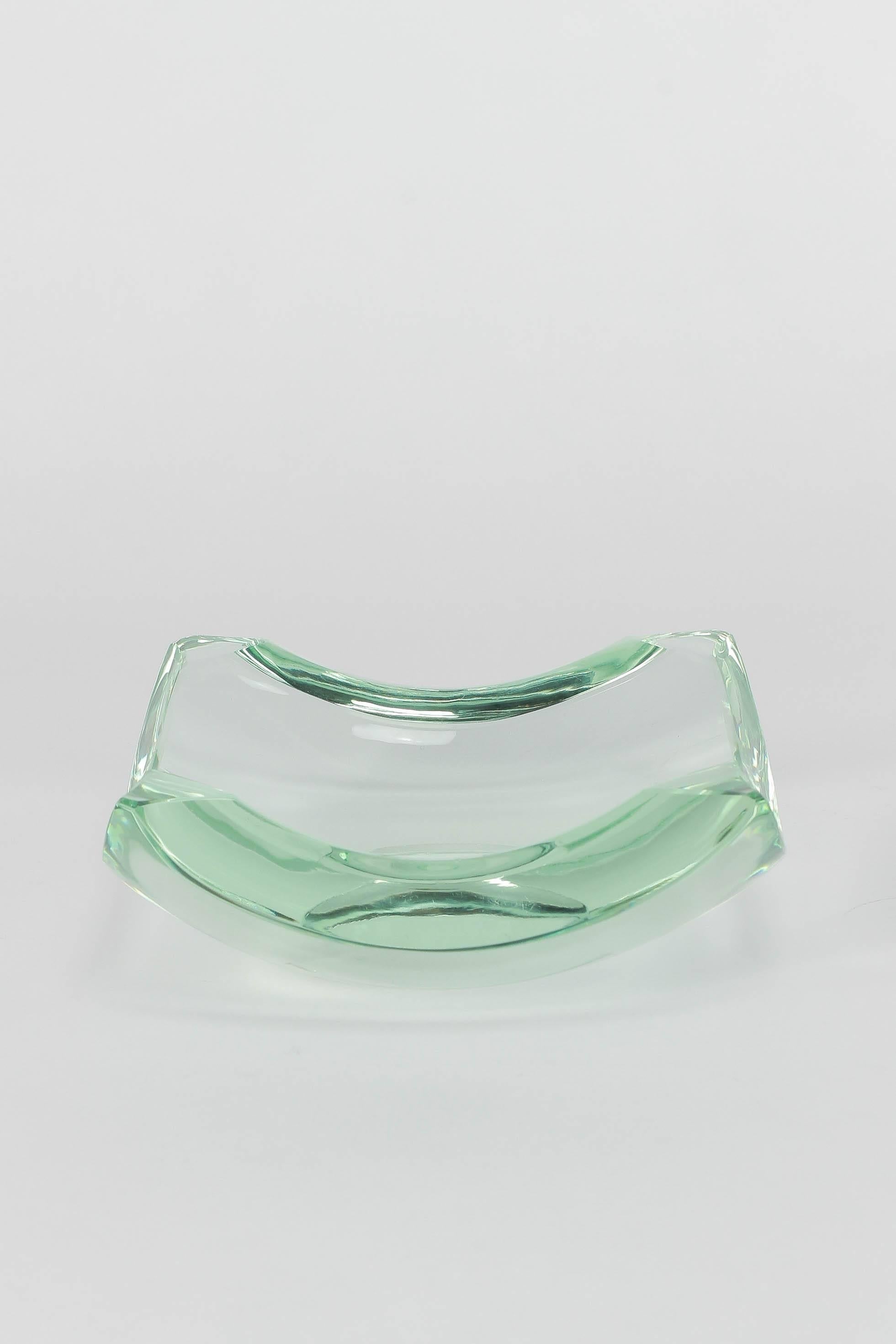 Mid-Century Modern Erwin Burger for Fontana Arte Glass Ashtray or Bowl, 1950