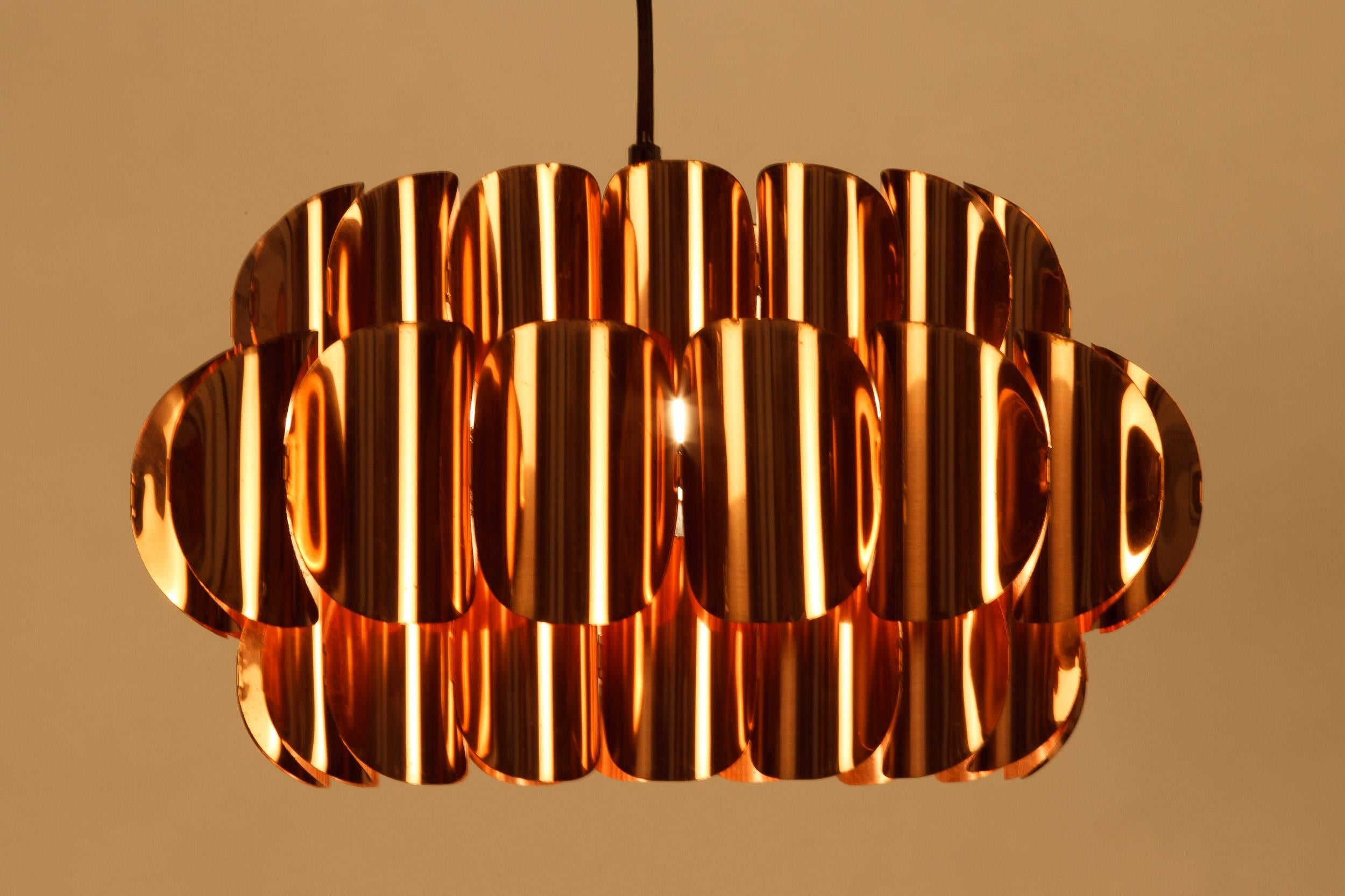 Thorsten Orrling Copper Pendant for Hans-Agne Jakobsson, 1960 In Excellent Condition In Basel, CH