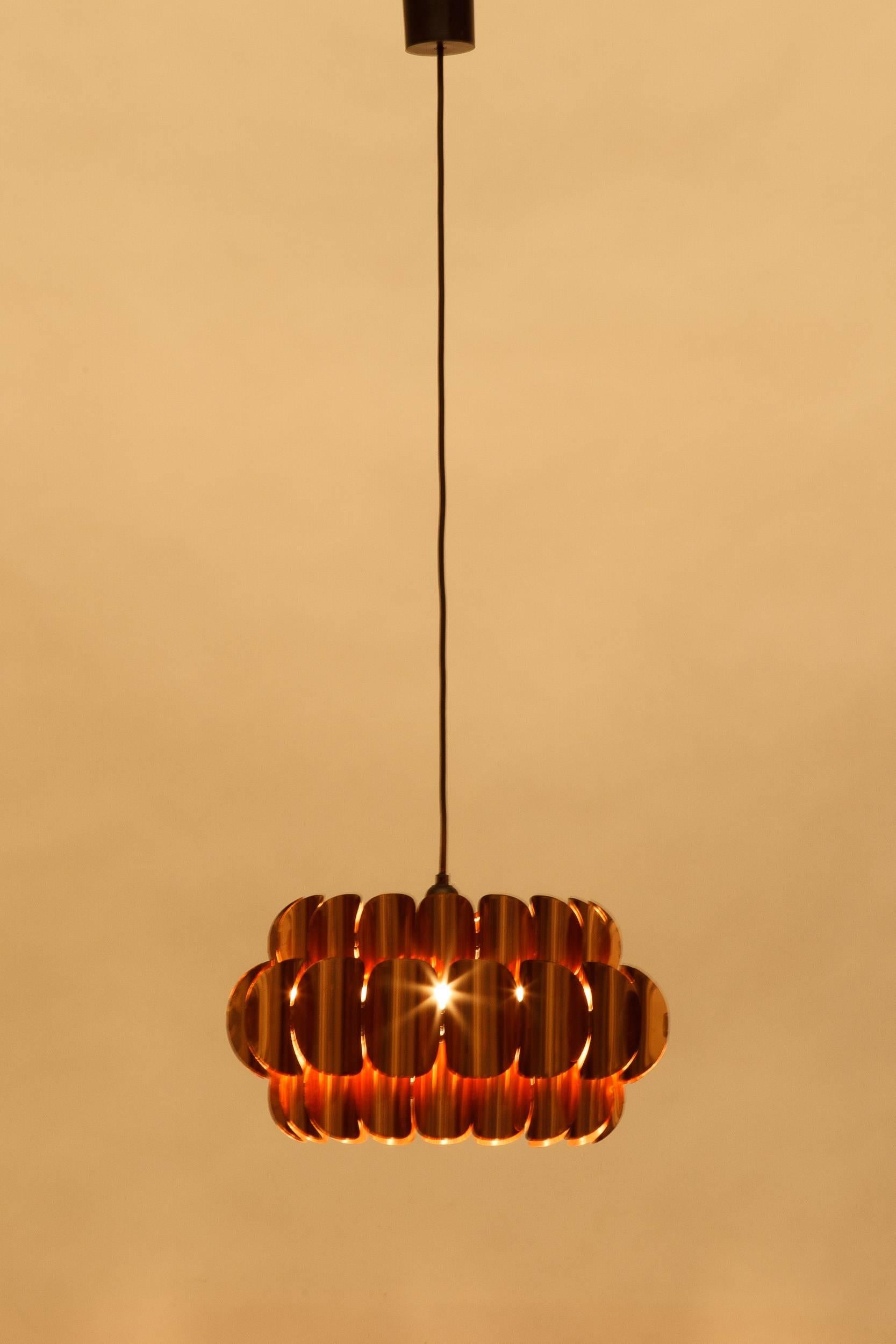 Mid-Century Modern Thorsten Orrling Copper Pendant for Hans-Agne Jakobsson, 1960