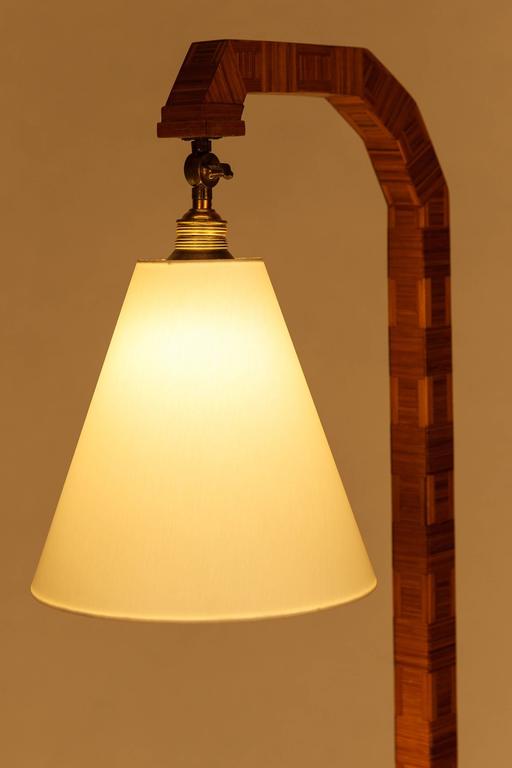 Art Deco Floor Lamp Cherry Wood Blocks, 1930 at 1stDibs