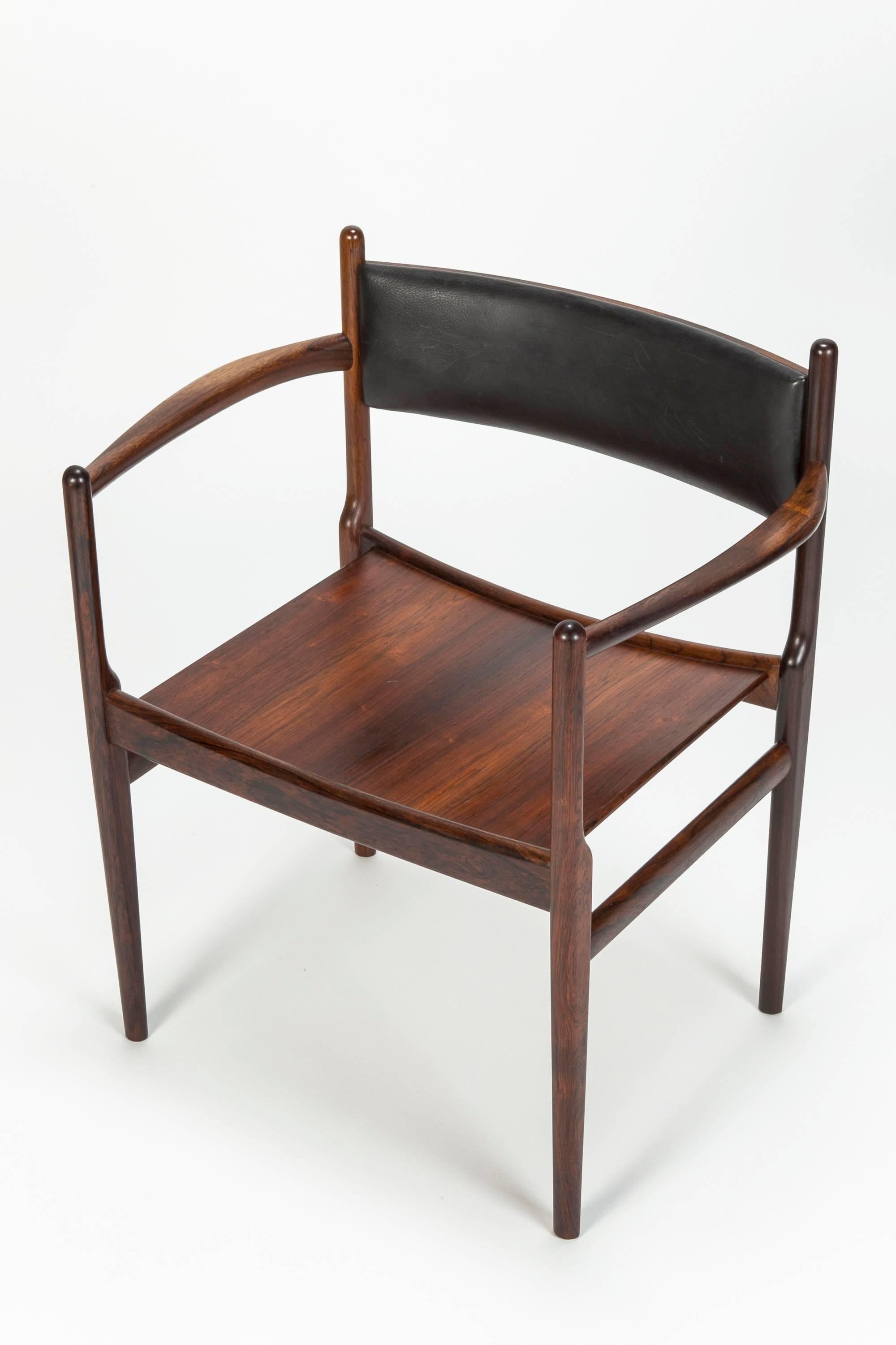 Mid-20th Century Set of Six Rosewood Dining Chairs by Nanna Ditzel for Søren Willadsen, 1960s For Sale
