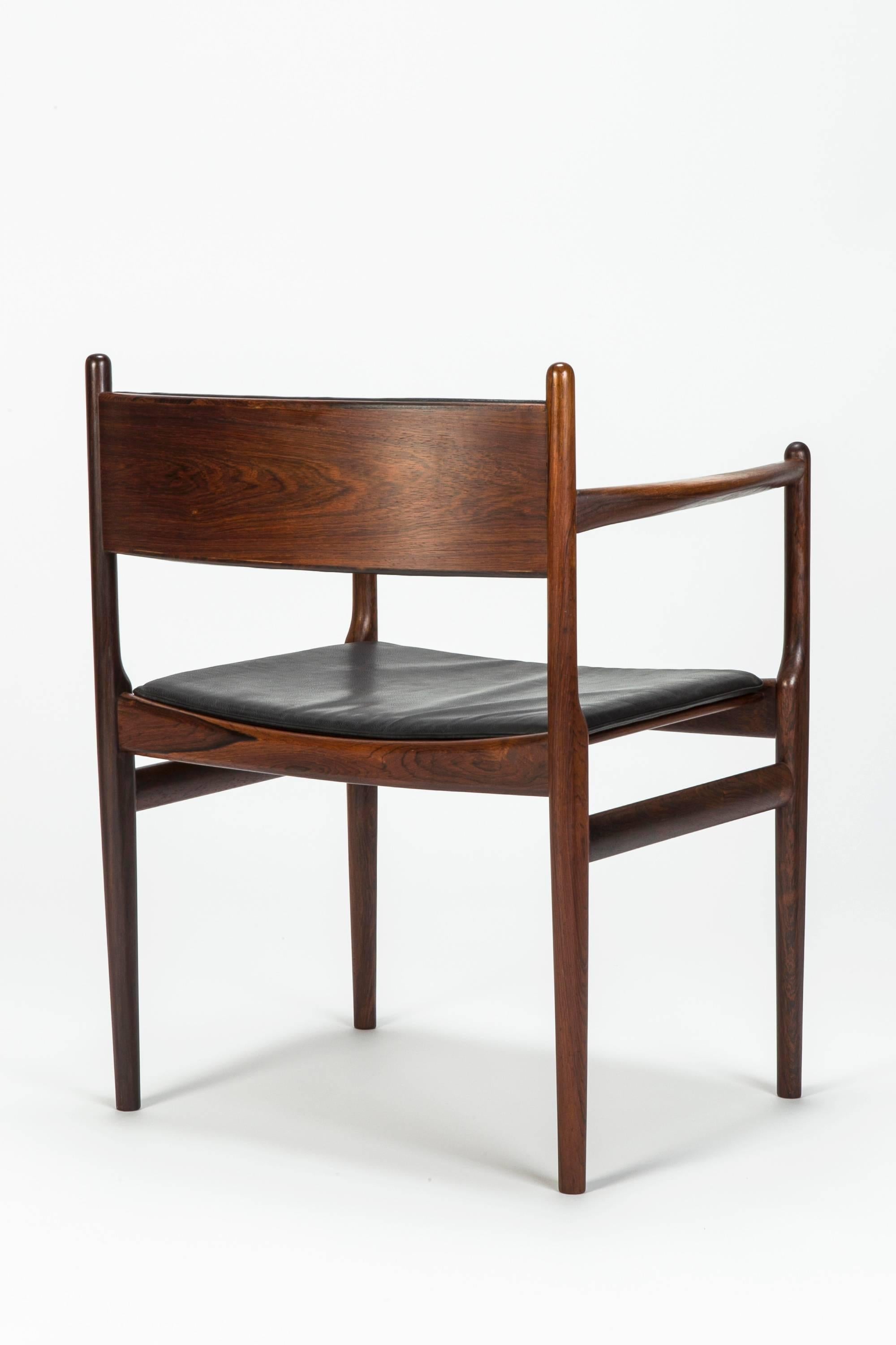 Oiled Set of Six Rosewood Dining Chairs by Nanna Ditzel for Søren Willadsen, 1960s For Sale