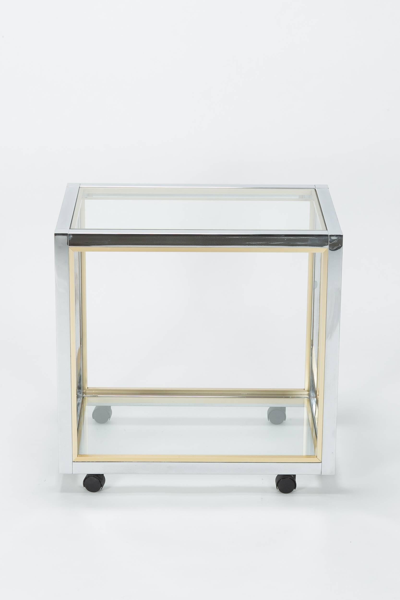 Mid-Century Modern Renato Zevi Bar Cart, 1970s