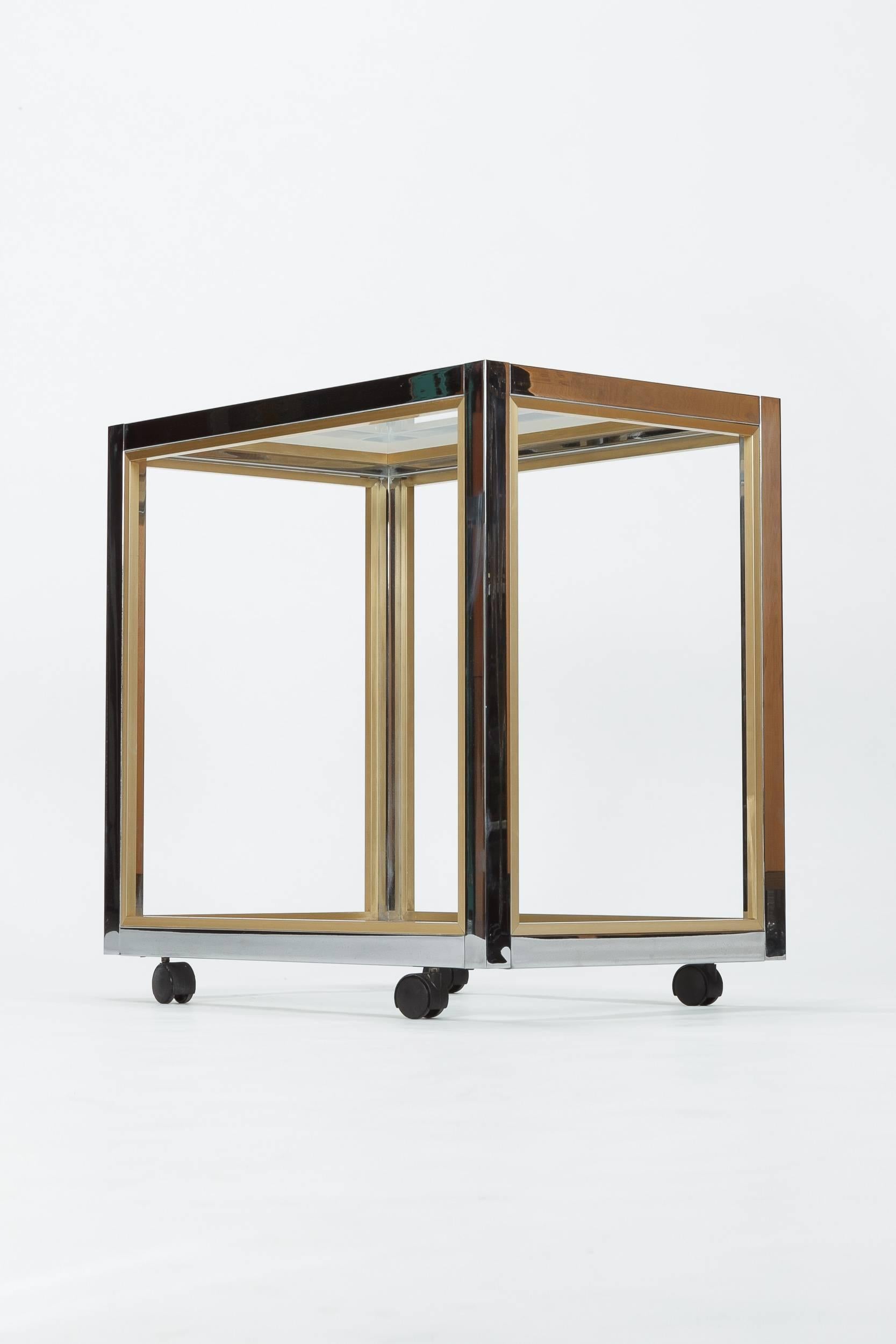 Italian Renato Zevi Bar Cart, 1970s