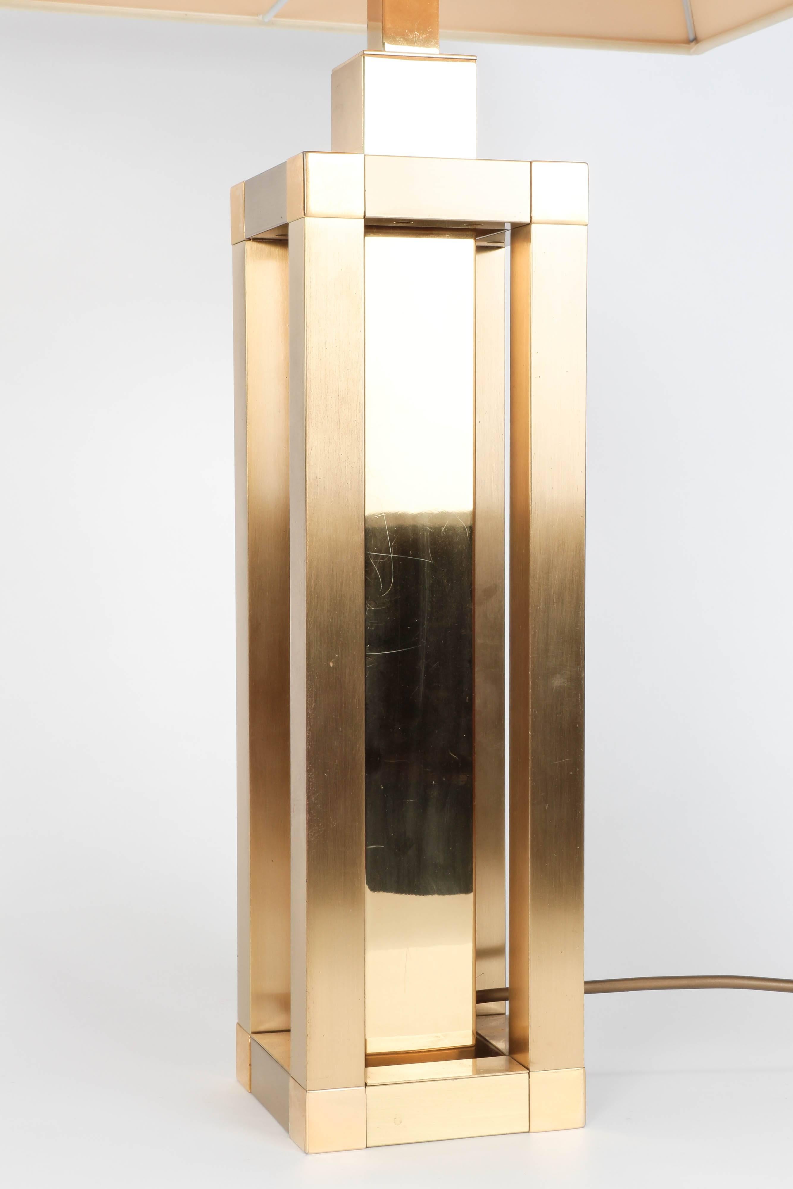 Italian Romeo Rega Table Lamp Brass, 1970s 2