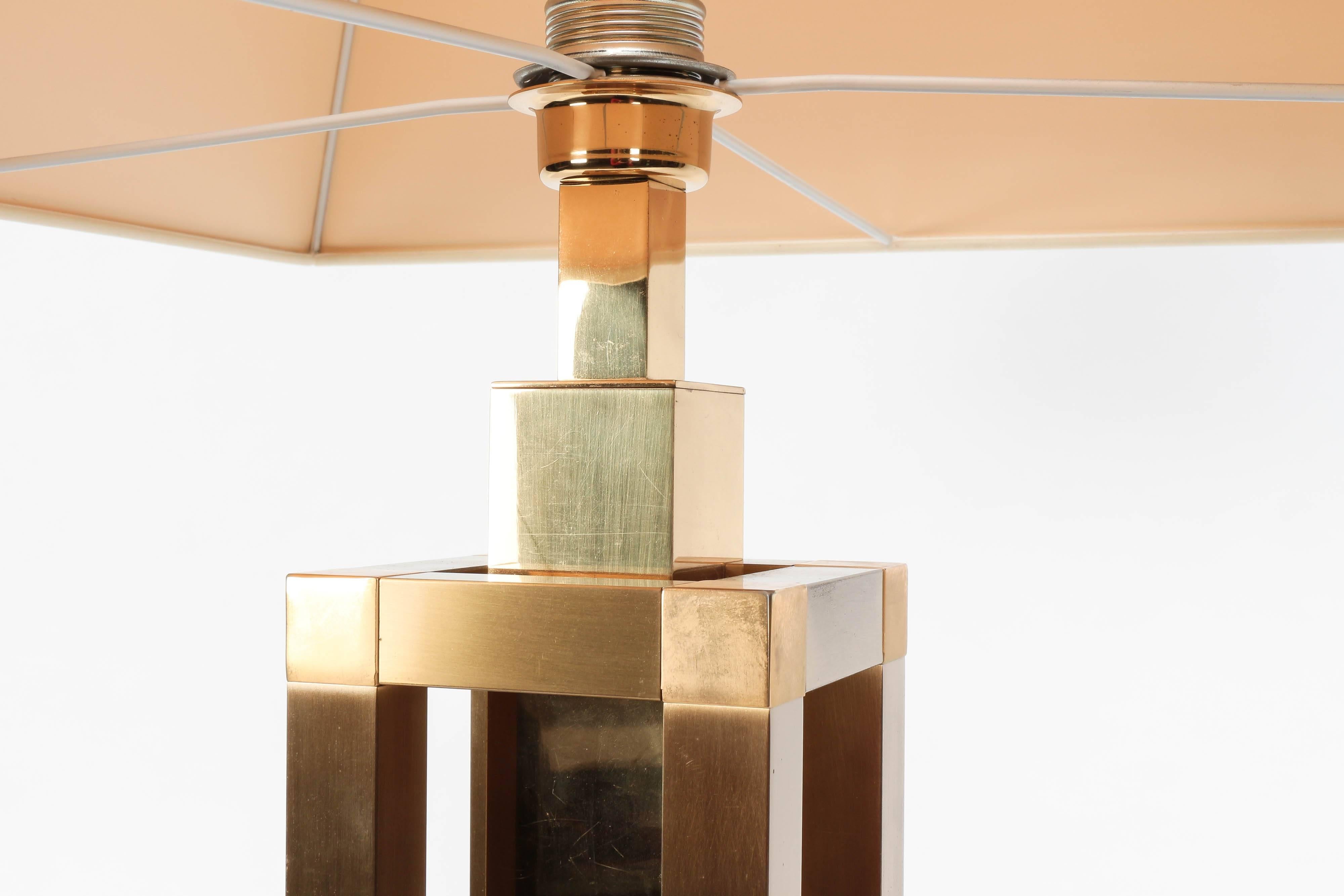 Italian Romeo Rega Table Lamp Brass, 1970s 1