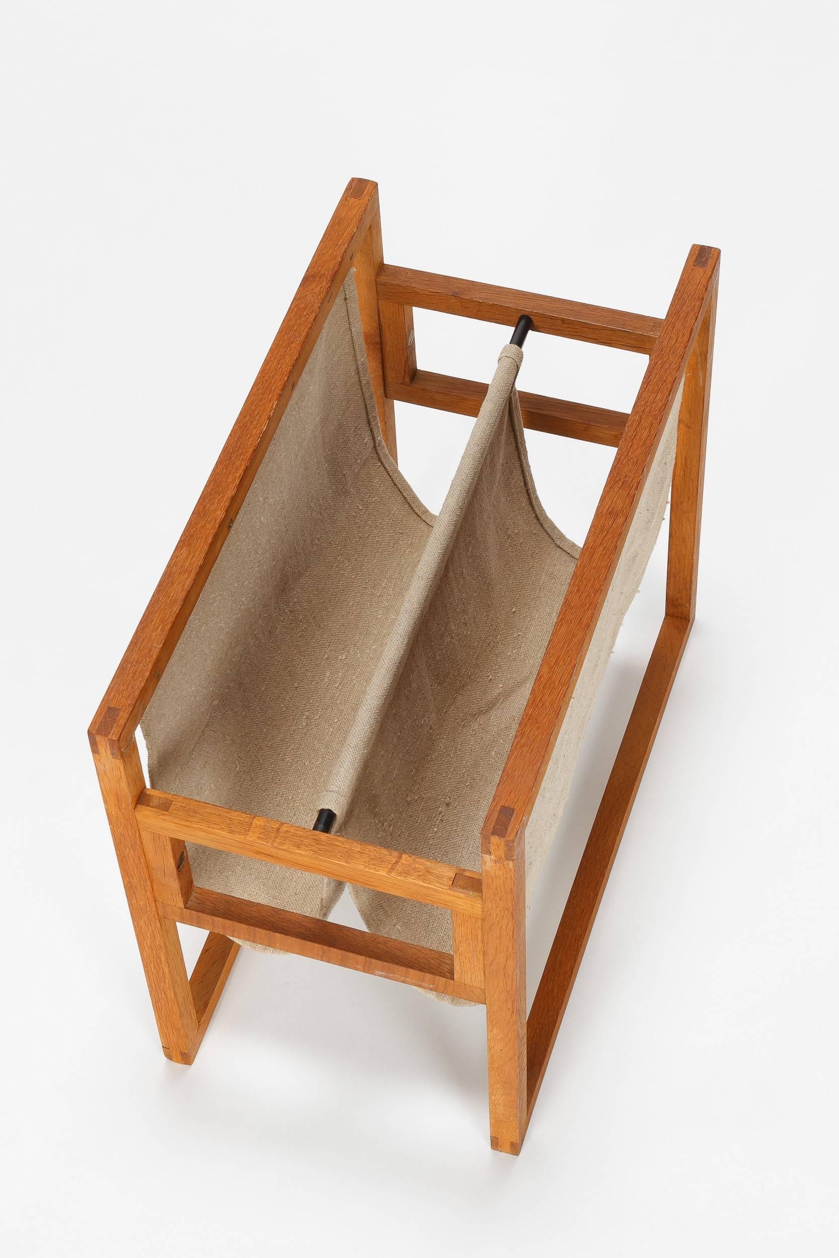 Scandinavian Modern Henning Wind-Hansen Magazine Rack Oak 60’s