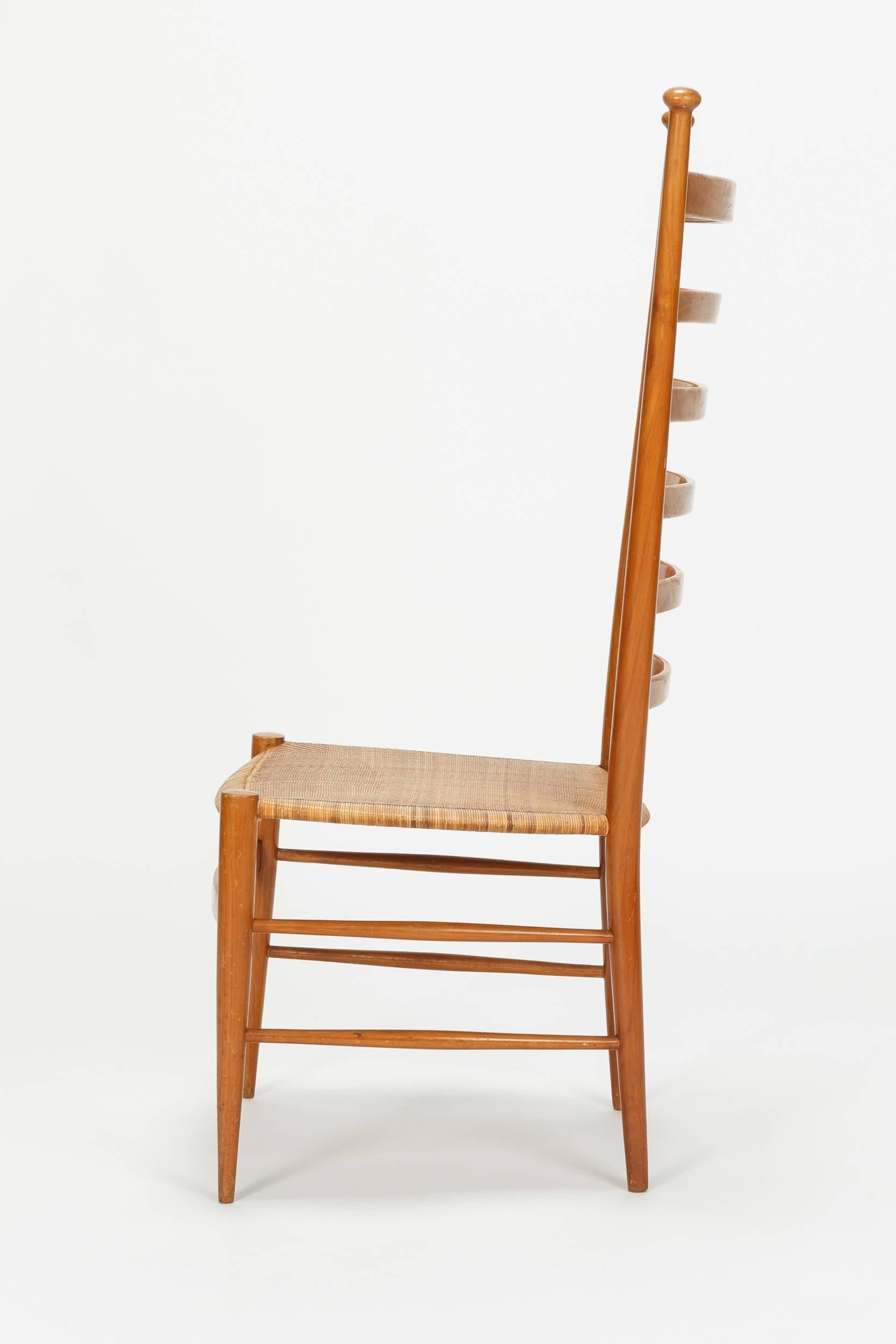 Mid-Century Modern Sanguineti Chair Chiavari, 1950s For Sale