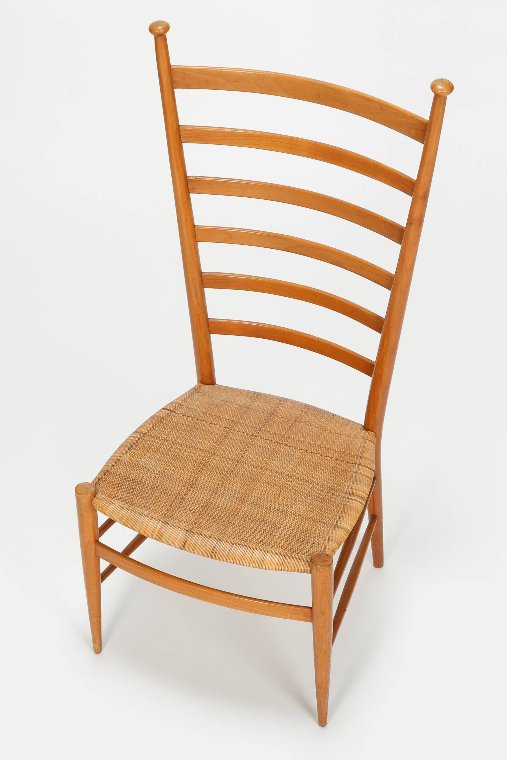 Pearwood Sanguineti Chair Chiavari, 1950s For Sale