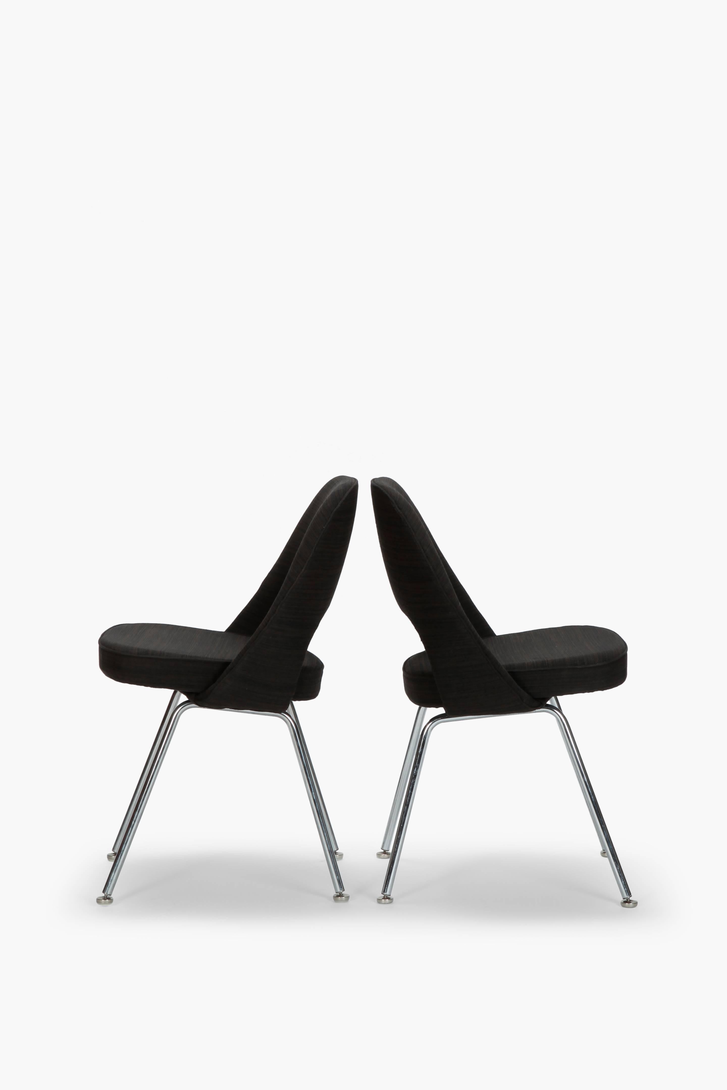 Pair of Eero Saarinen chairs manufactured by Knoll International in the 1950s.
