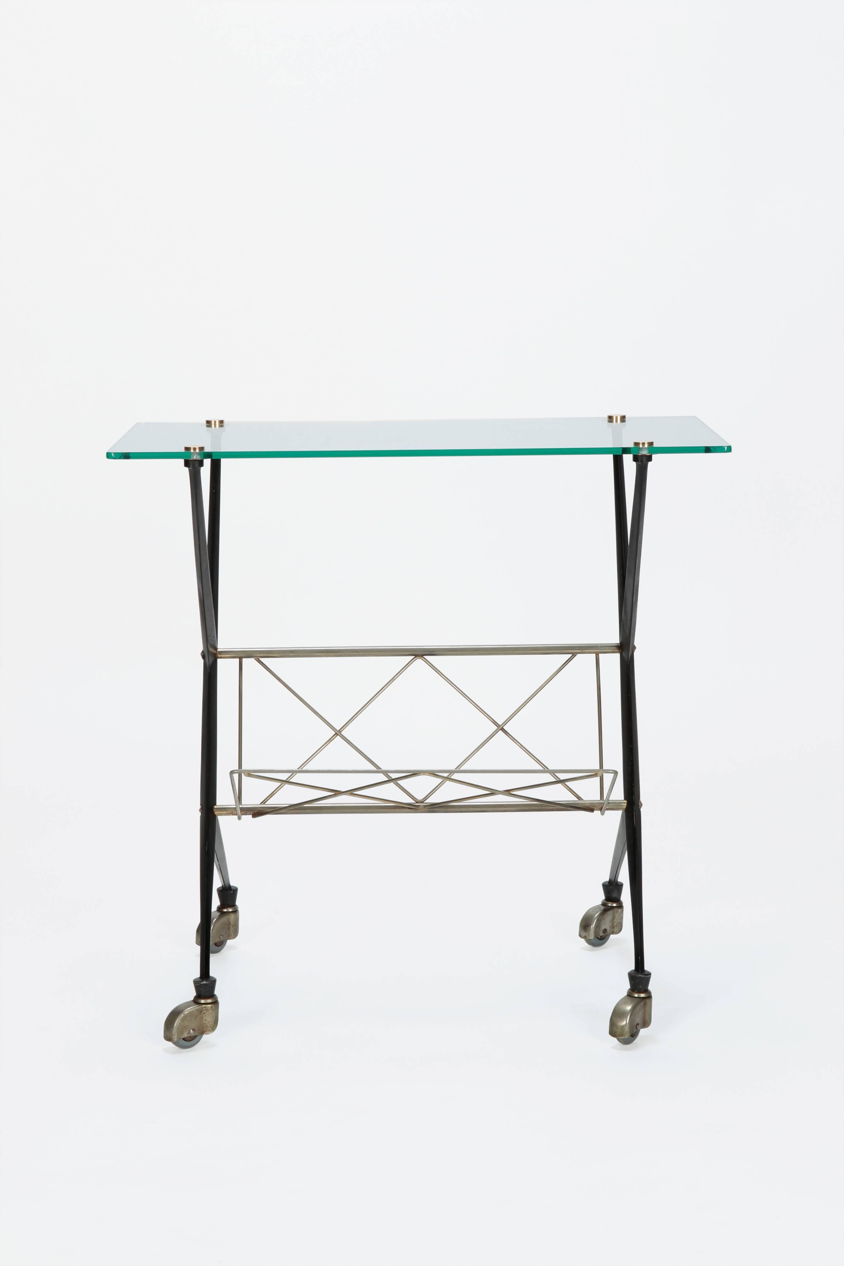 Angelo Ostuni side table manufactured in Italy by Frangi Milano in the 1950s.