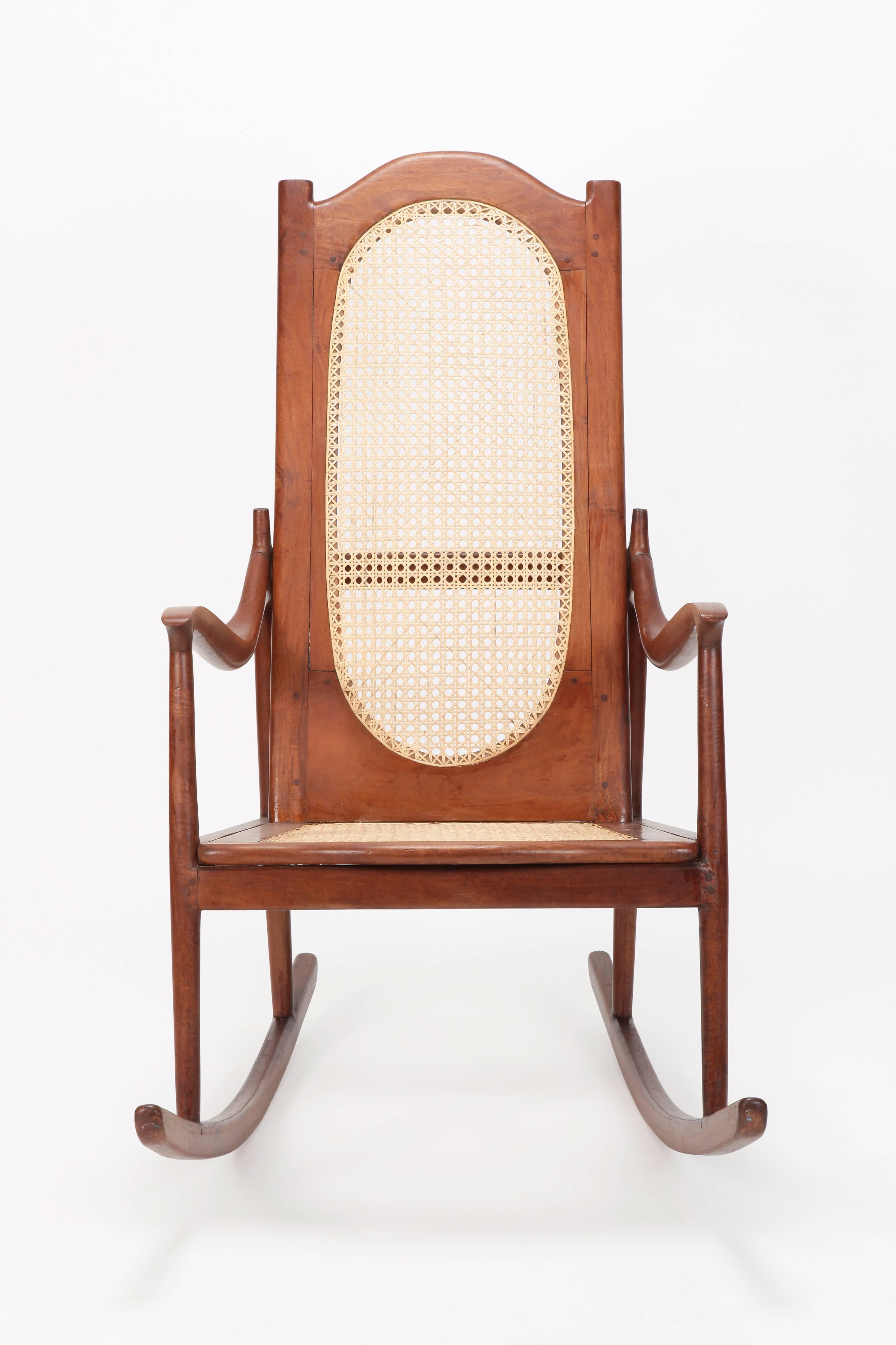 mahogany rocking chair