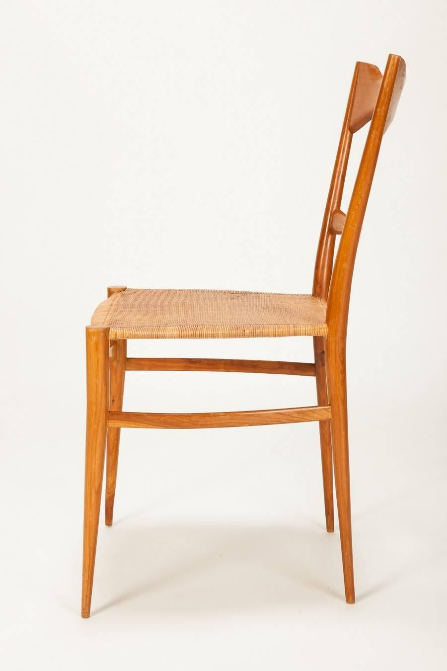 Mid-Century Modern Chiavari Chair Emanuele Rambaldi 1950s For Sale