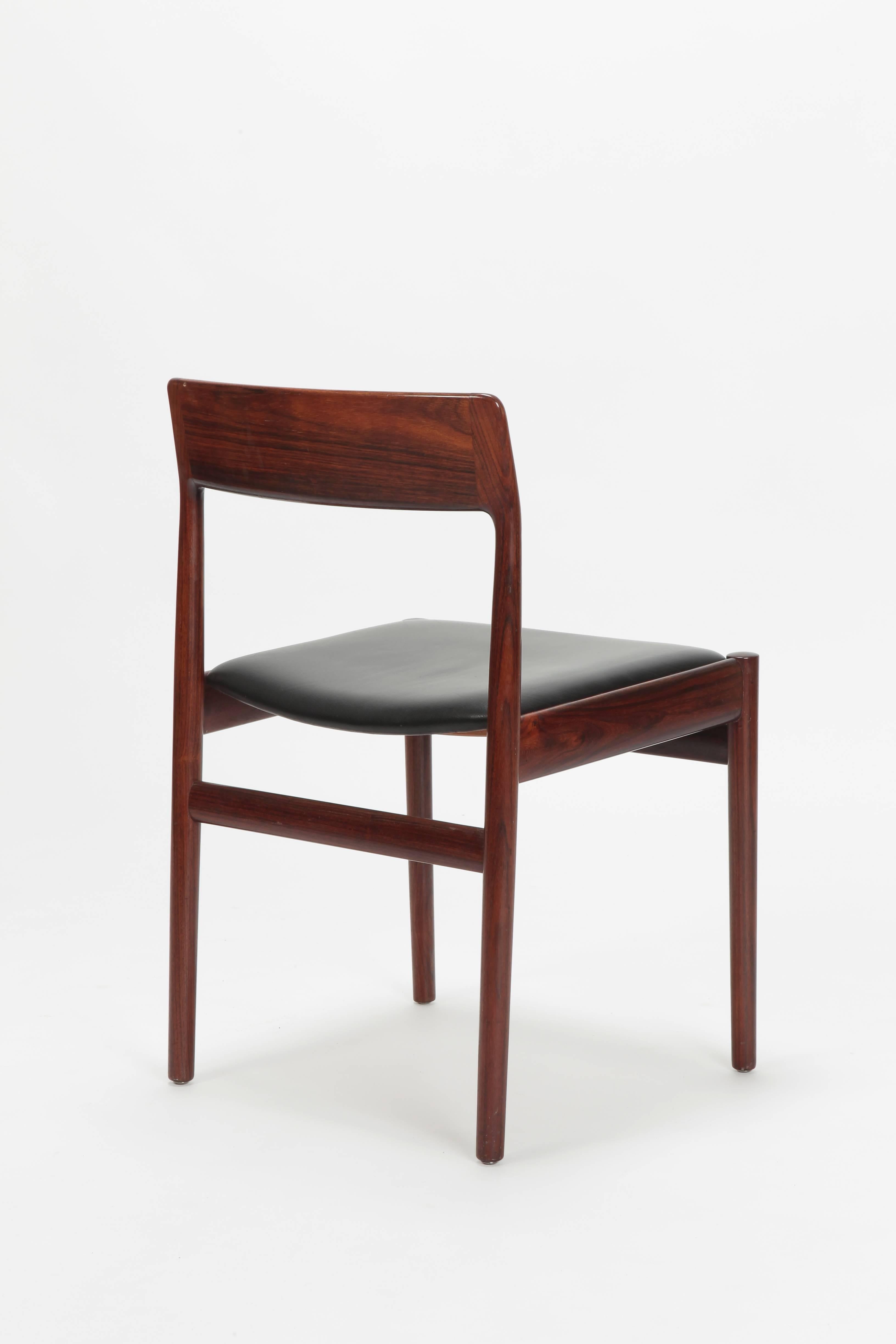 5 Johannes Norgaard Rosewood Chairs, 1960s 2