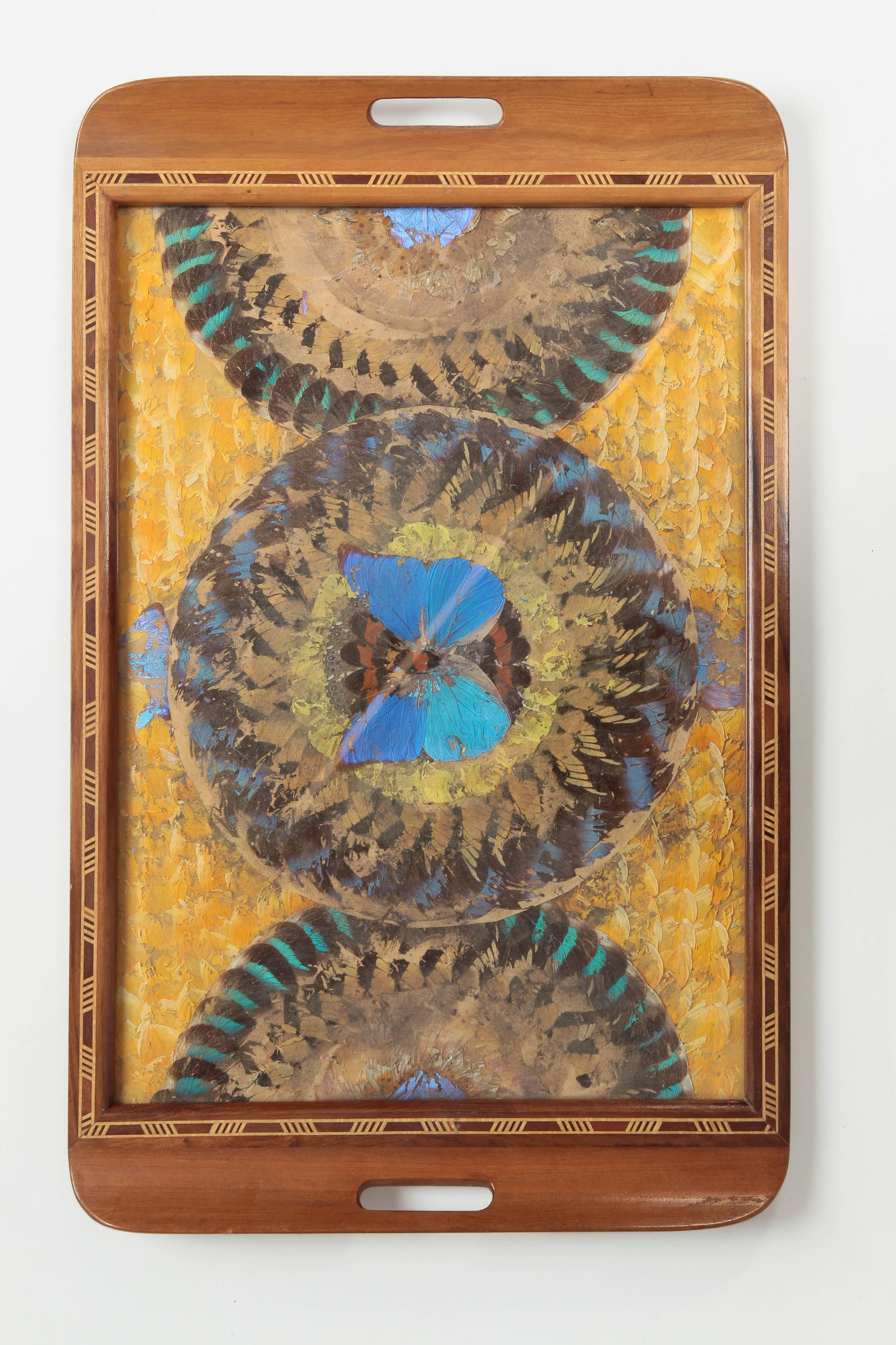Brazilian Butterfly Tray, 1930s at 1stDibs brazilian butterfly art