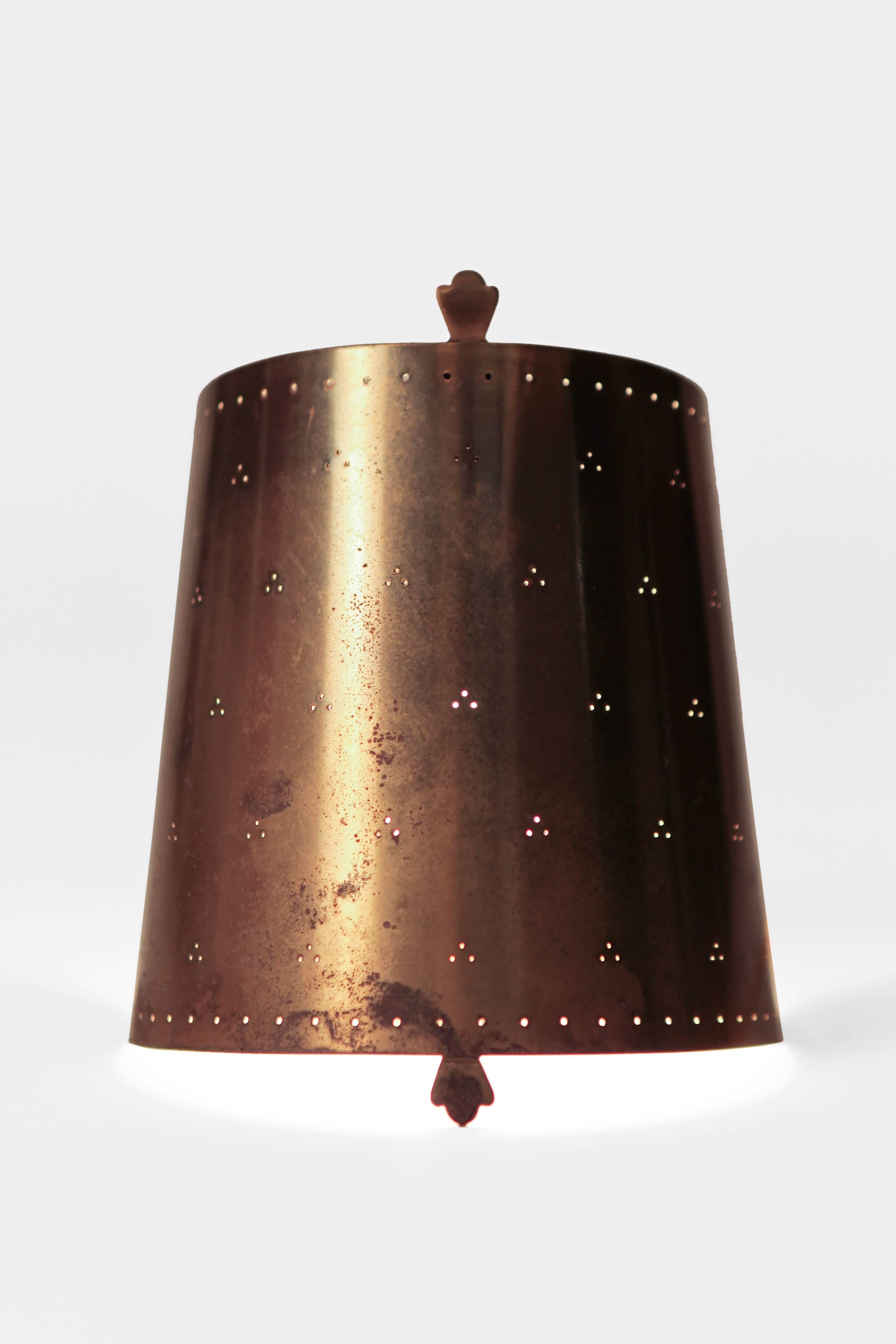 Brass Pair of Alfred Müller Wall Lights by AMBA, 1940s