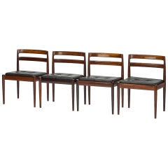 Set of Four Rosewood Chairs "Universe 301" by Kai Kristiansen