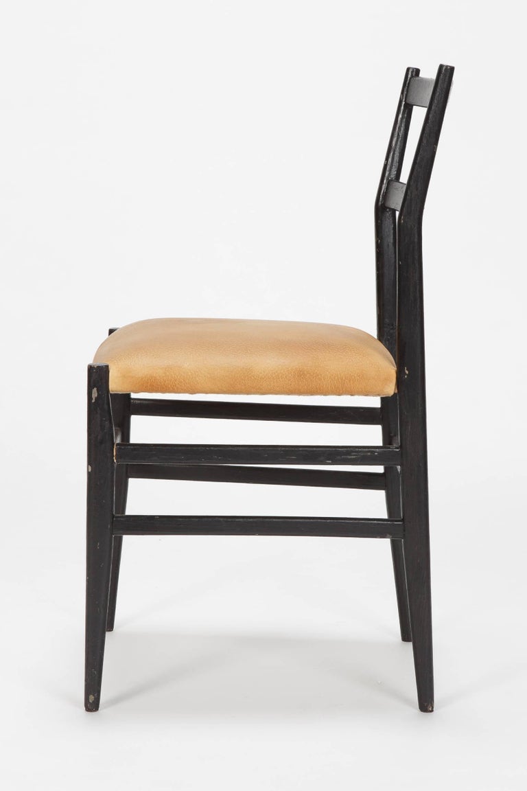 Italian 12 Gio Ponti Leggera Chairs by Cassina, 1950s For Sale