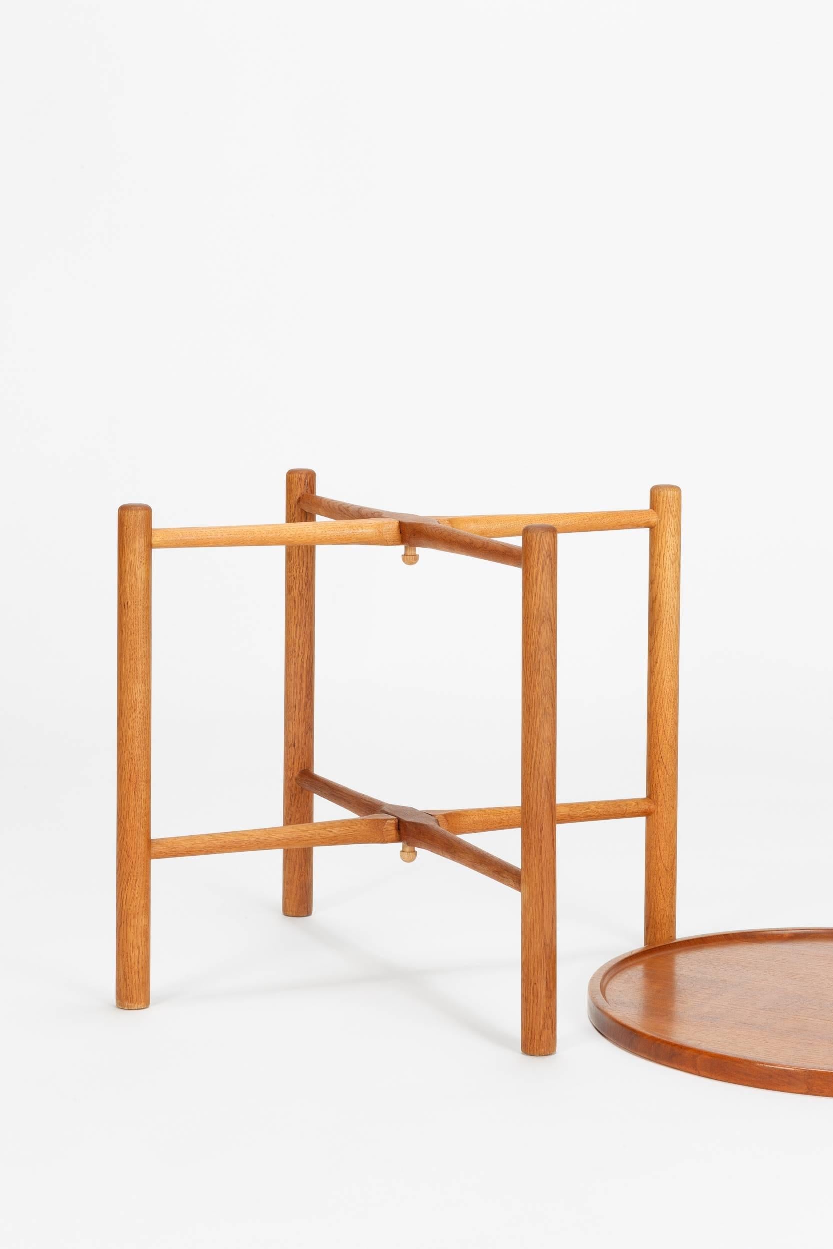 Mid-Century Modern Danish Folding Table by Hans Wegner AT-35 Teak and Oak