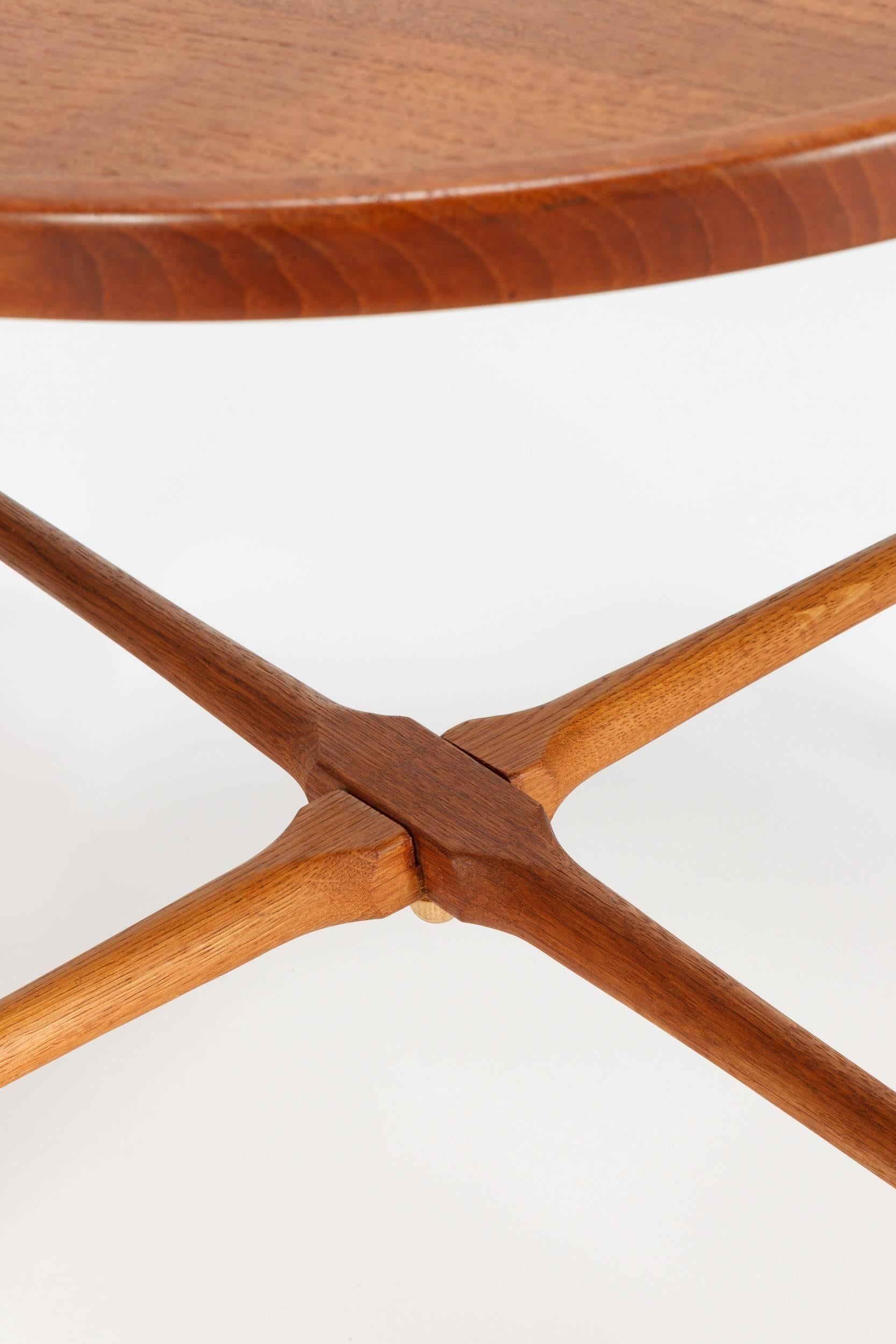 Danish Folding Table by Hans Wegner AT-35 Teak and Oak 1