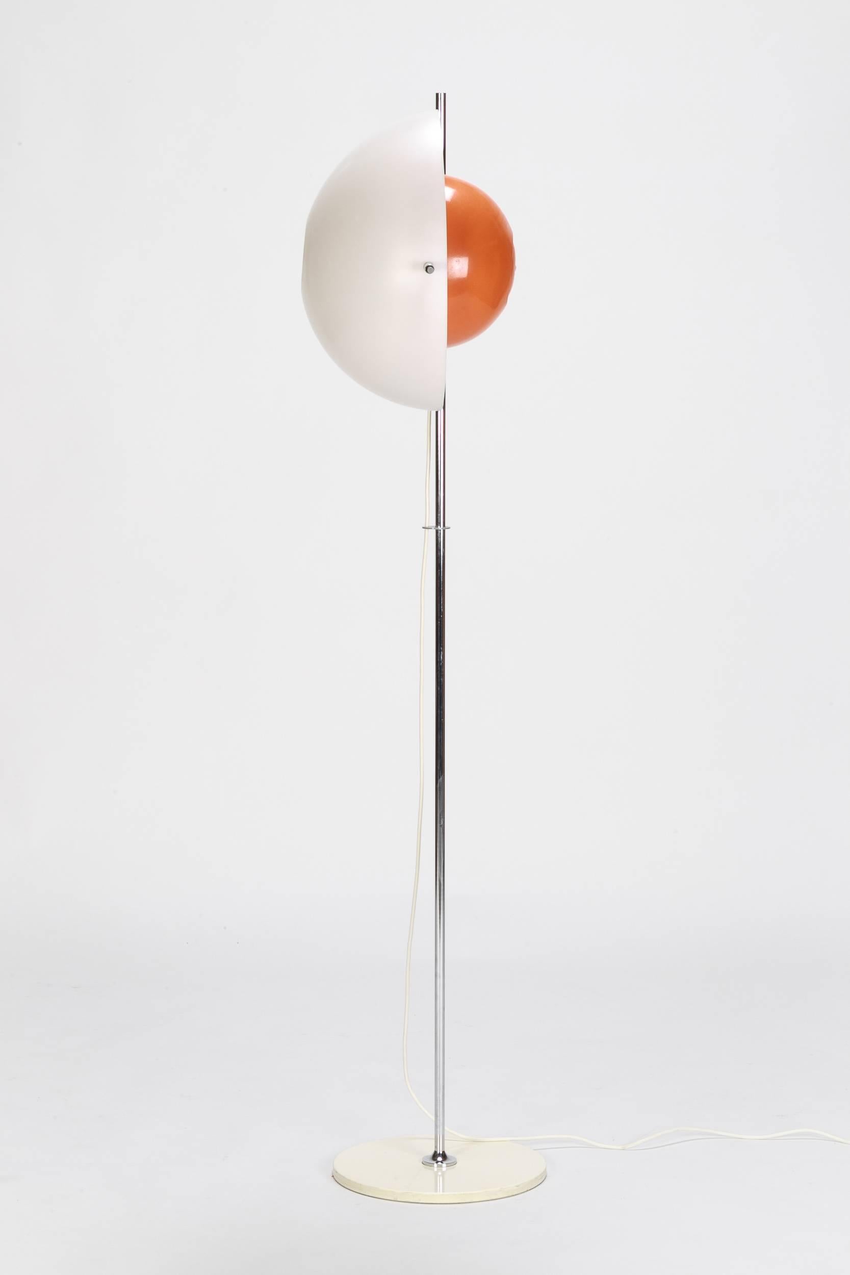 Mid-Century Modern Swiss Floor Lamp, Type 300, by Rico & Rosemarie Baltensweiler, 1971