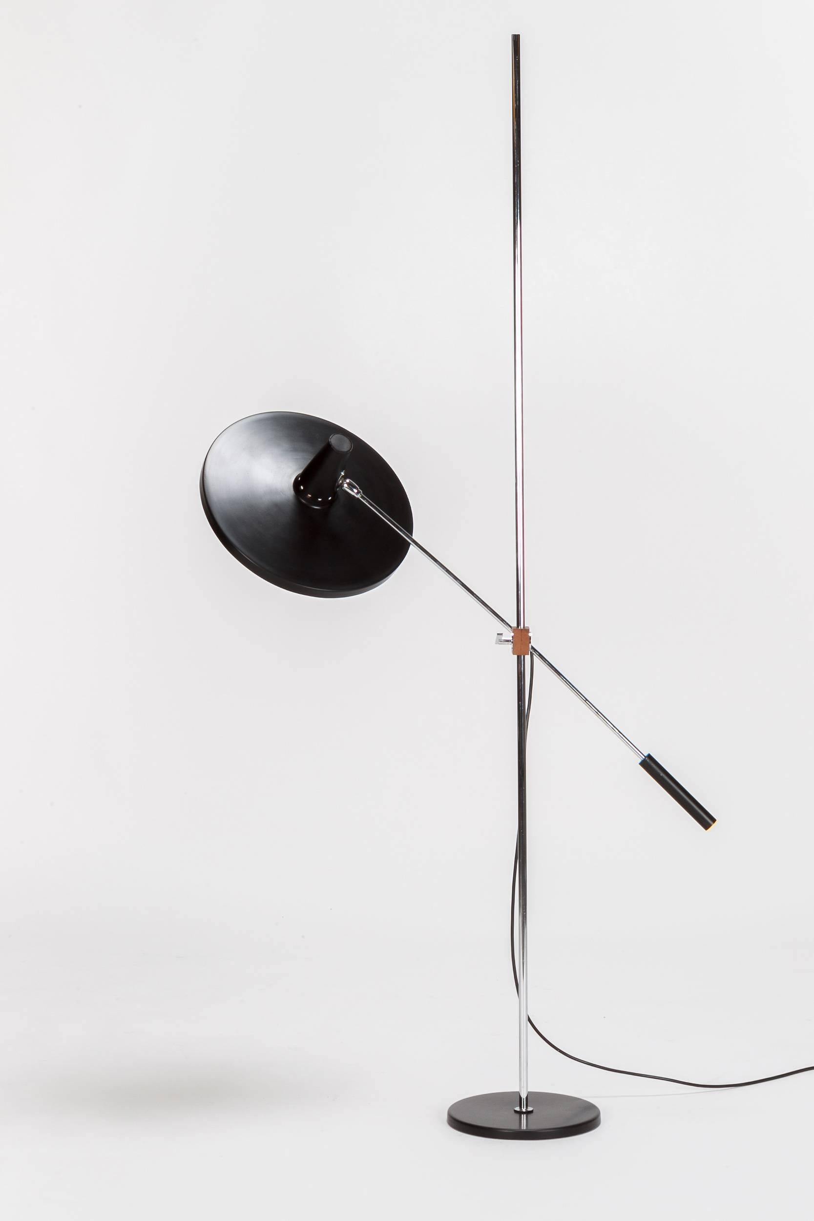 Swiss Floor Lamp Attributed to Rico & Rosemarie Baltensweiler 1960s In Excellent Condition In Basel, CH