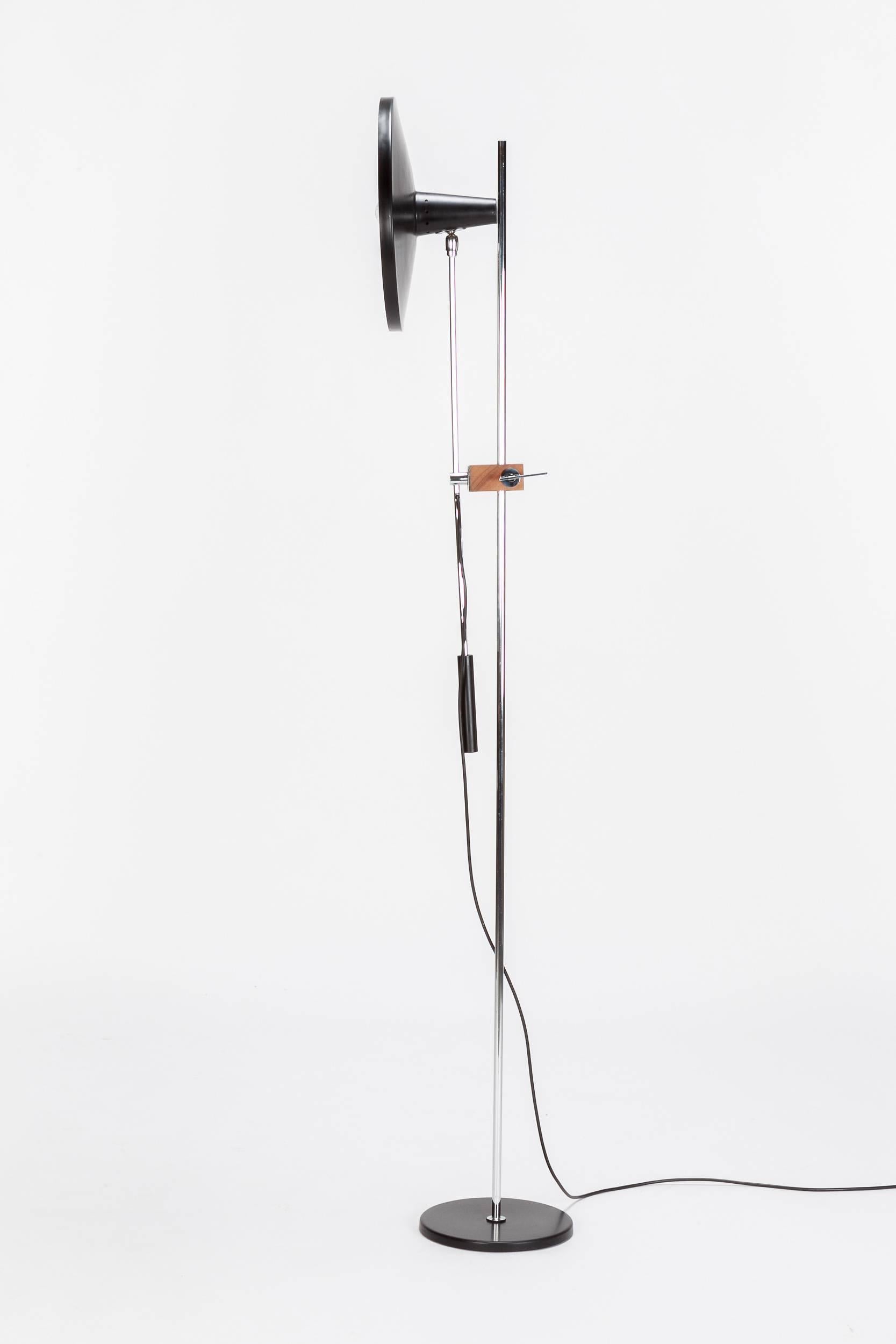 Mid-20th Century Swiss Floor Lamp Attributed to Rico & Rosemarie Baltensweiler 1960s