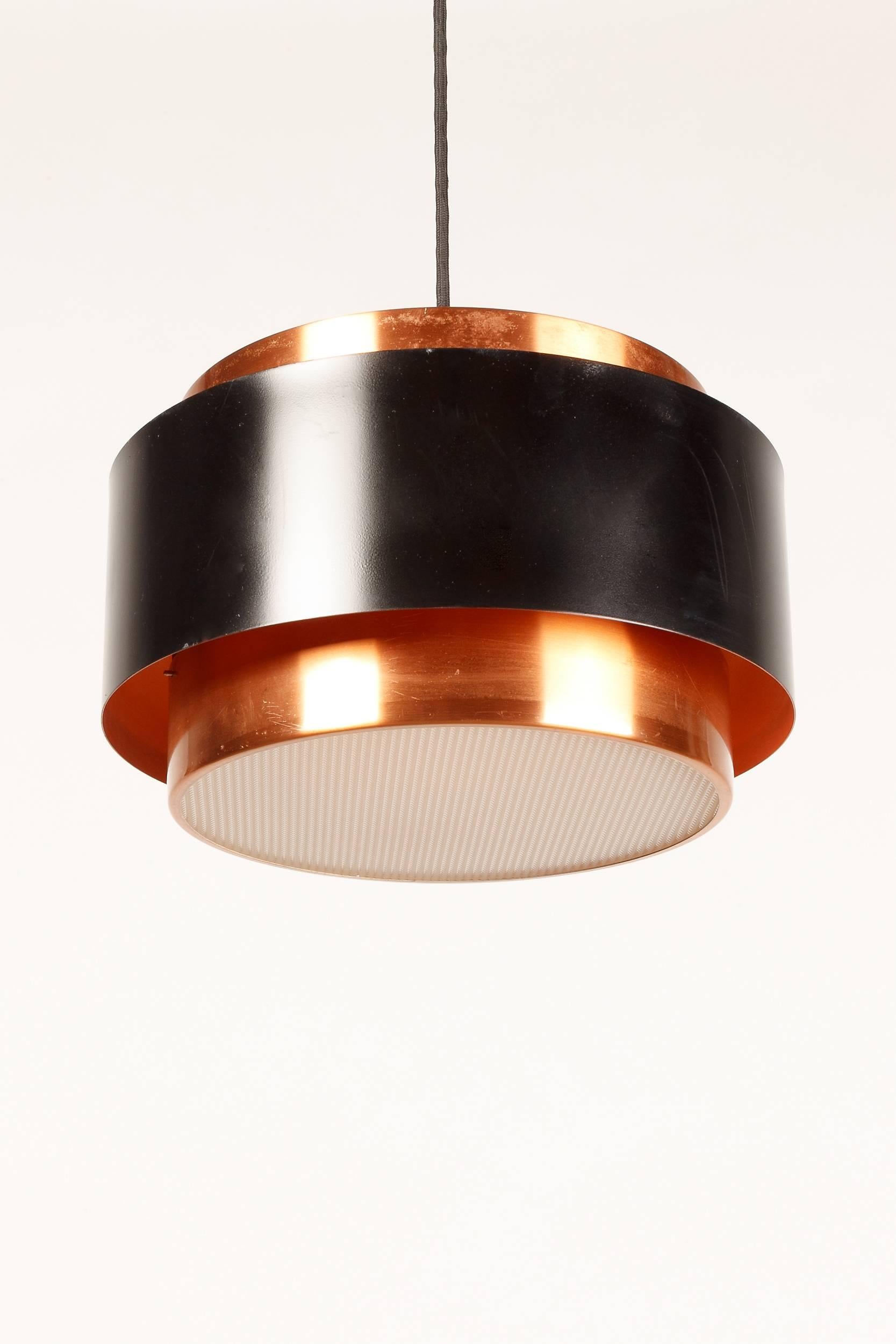 Mid-Century Modern Danish Saturn Copper Pendant by Jo Hammerborg for Fog & Morup 