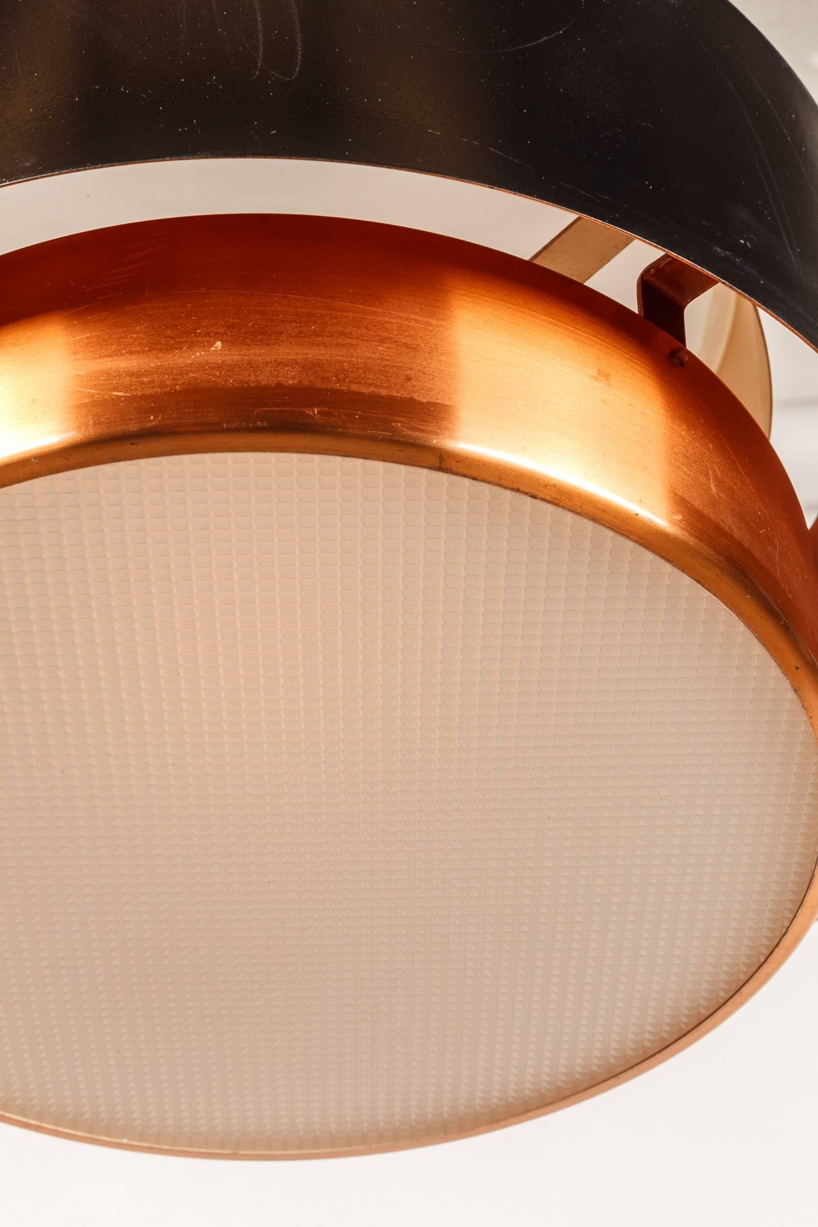 Mid-20th Century Danish Saturn Copper Pendant by Jo Hammerborg for Fog & Morup 