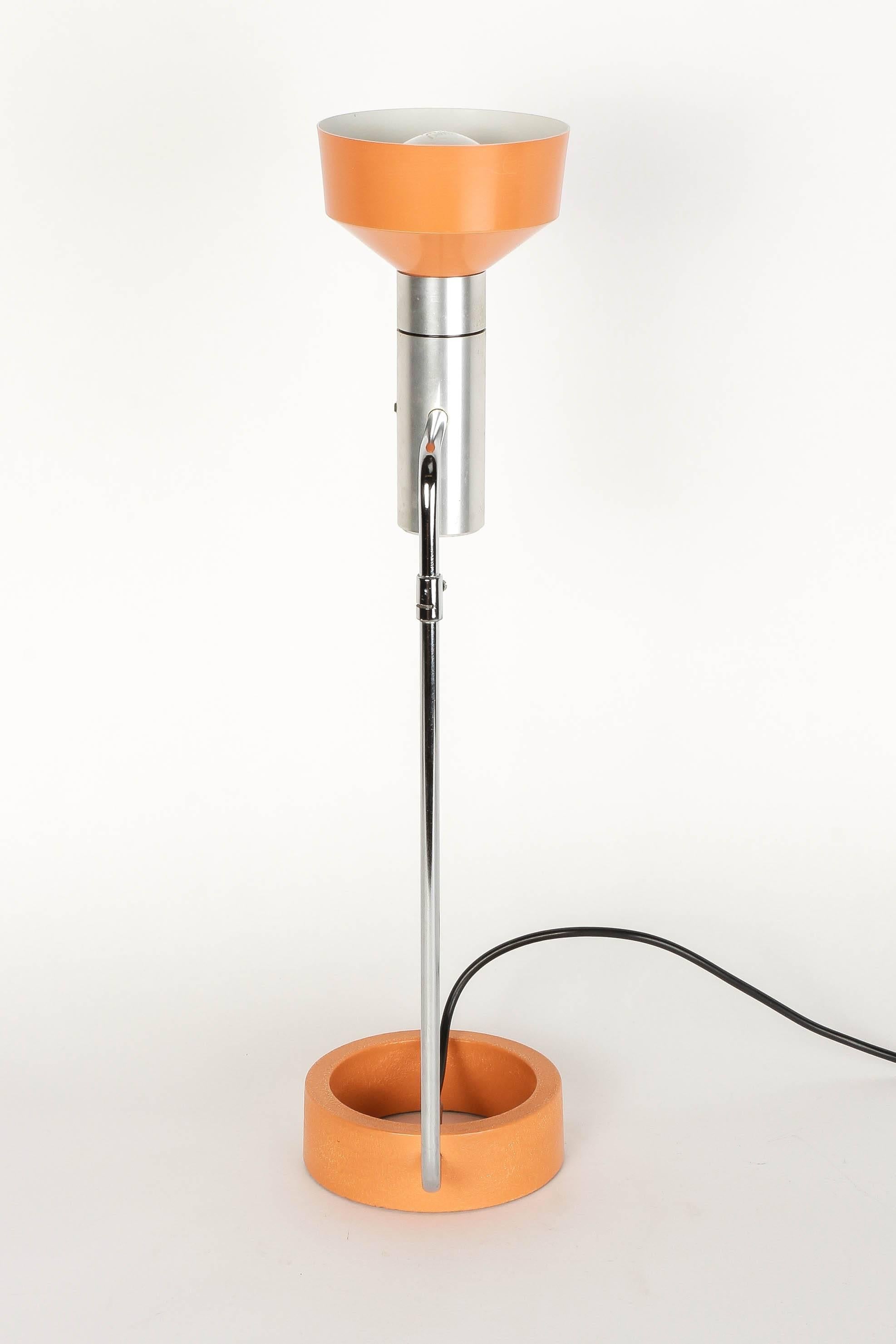 Mid-Century Modern Swiss Desk Lamp by Rico and Rosemarie Baltensweiler 1960