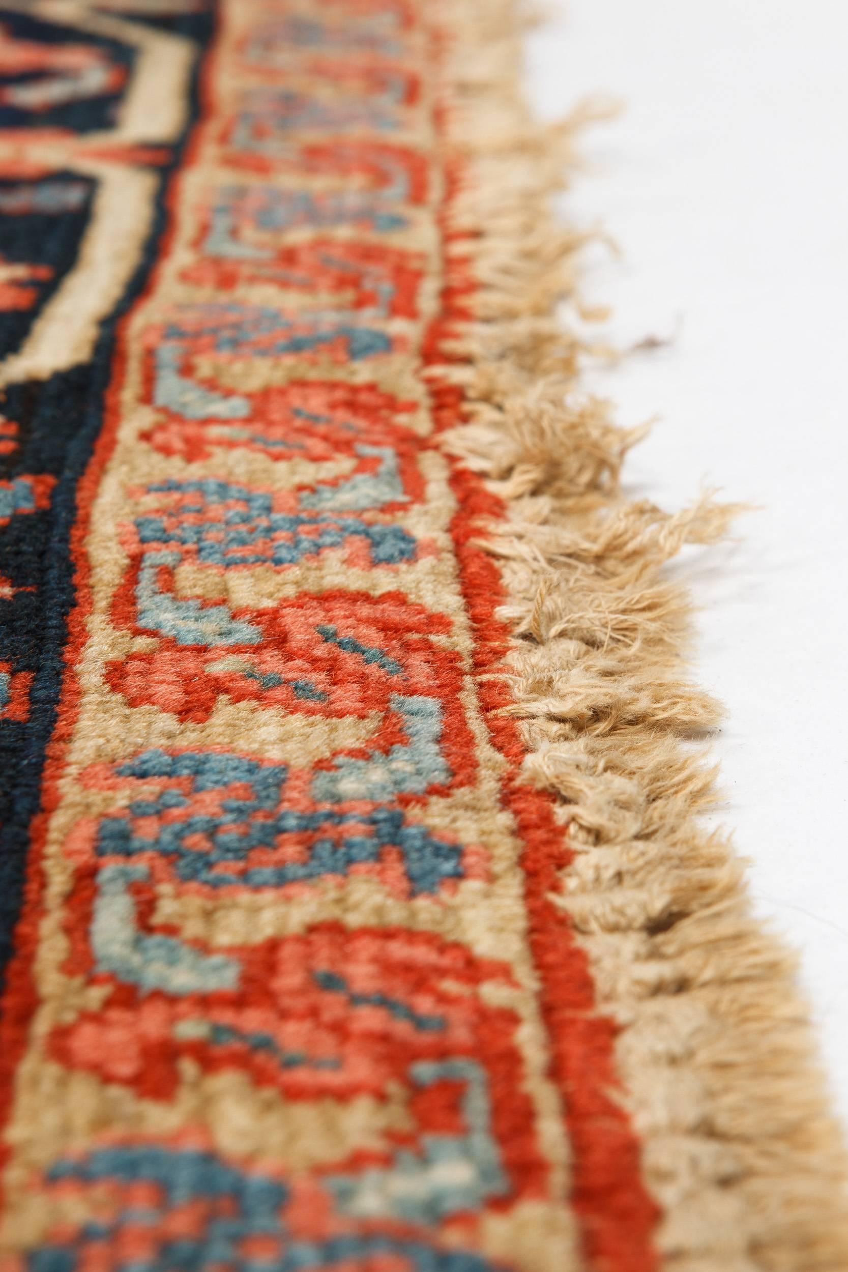 Richly Colored Antique Persian Heriz Serapi Carpet 2