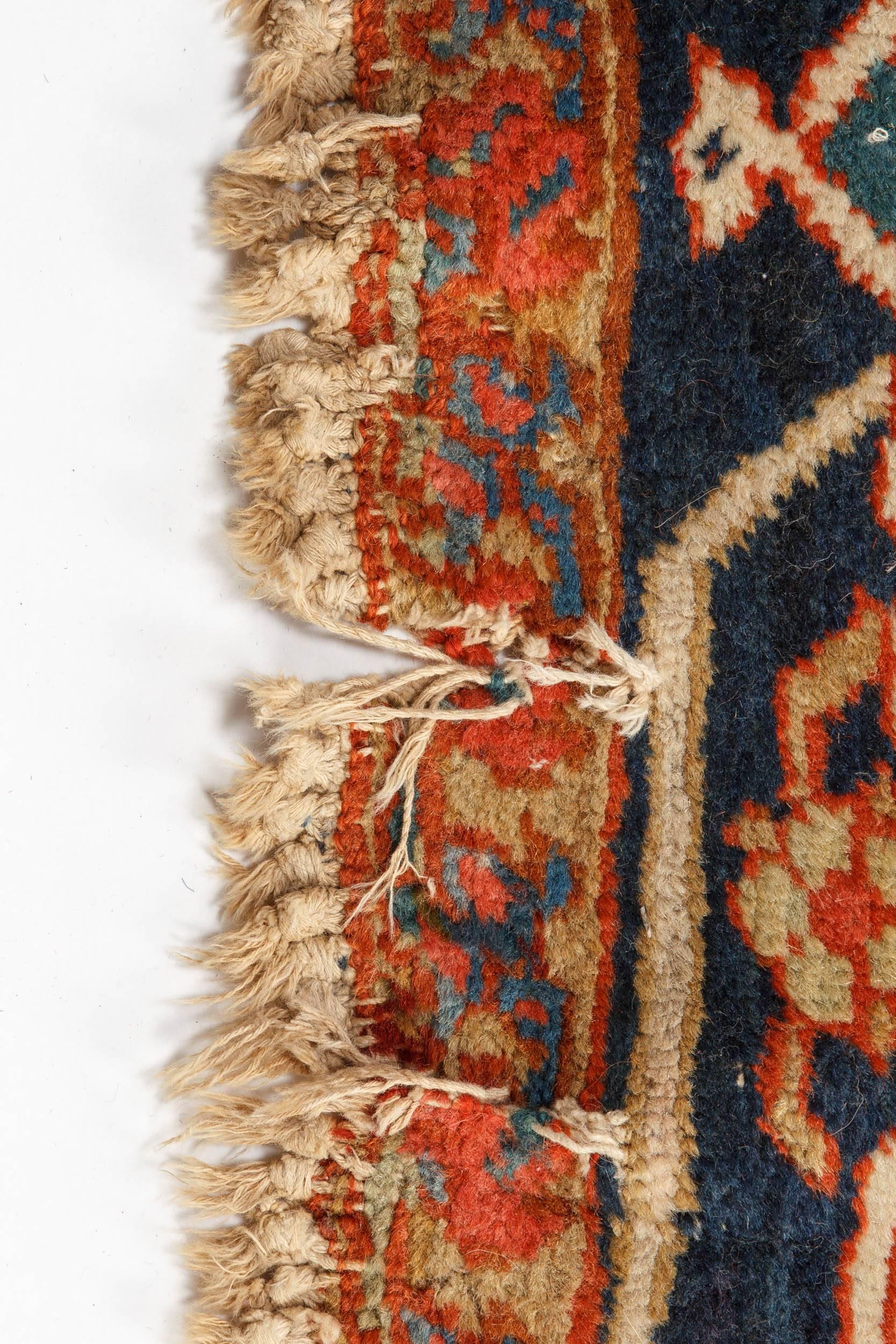 Richly Colored Antique Persian Heriz Serapi Carpet 3