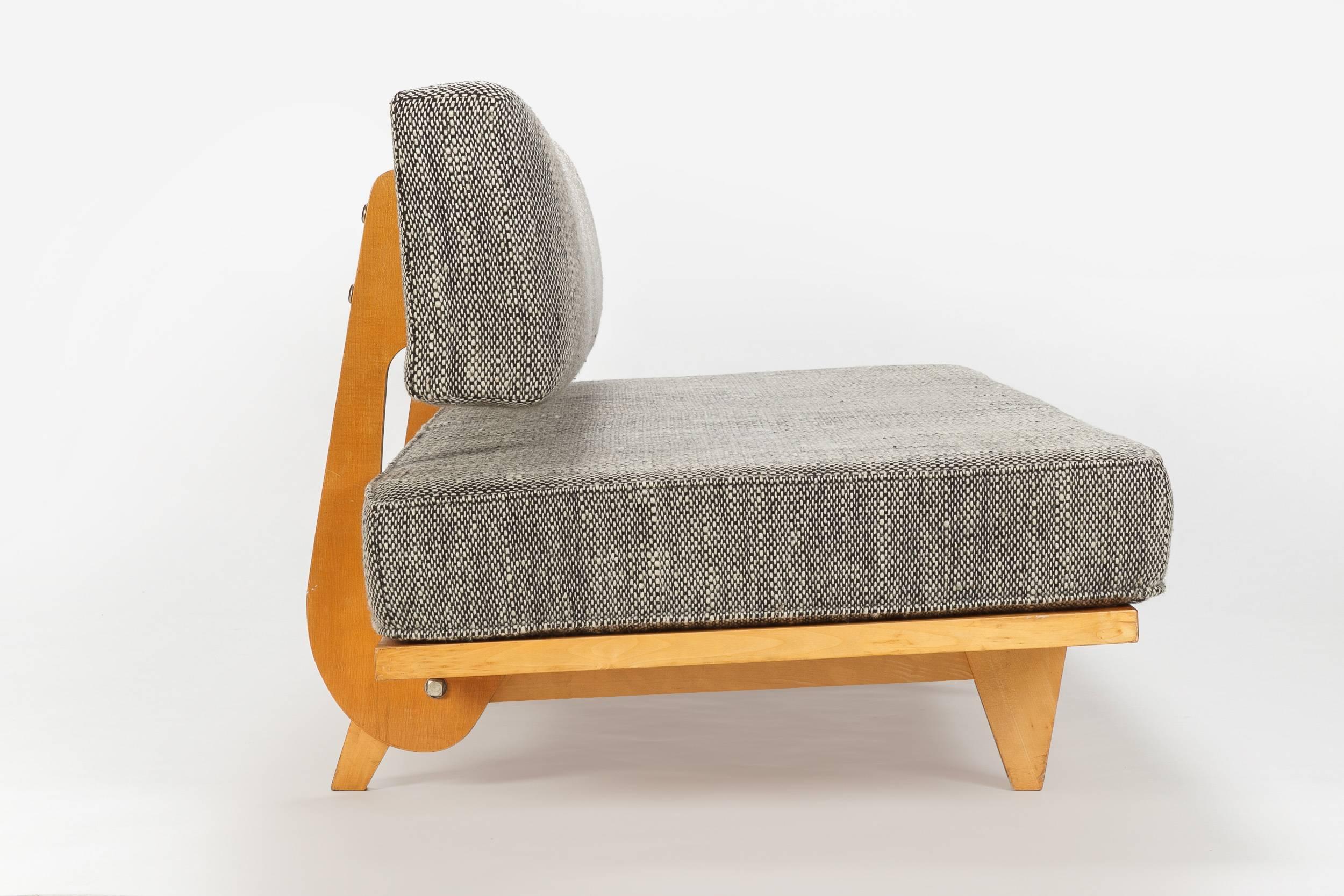 Richard Stein Daybed Knoll Original Wool Fabric, 1948 In Good Condition In Basel, CH