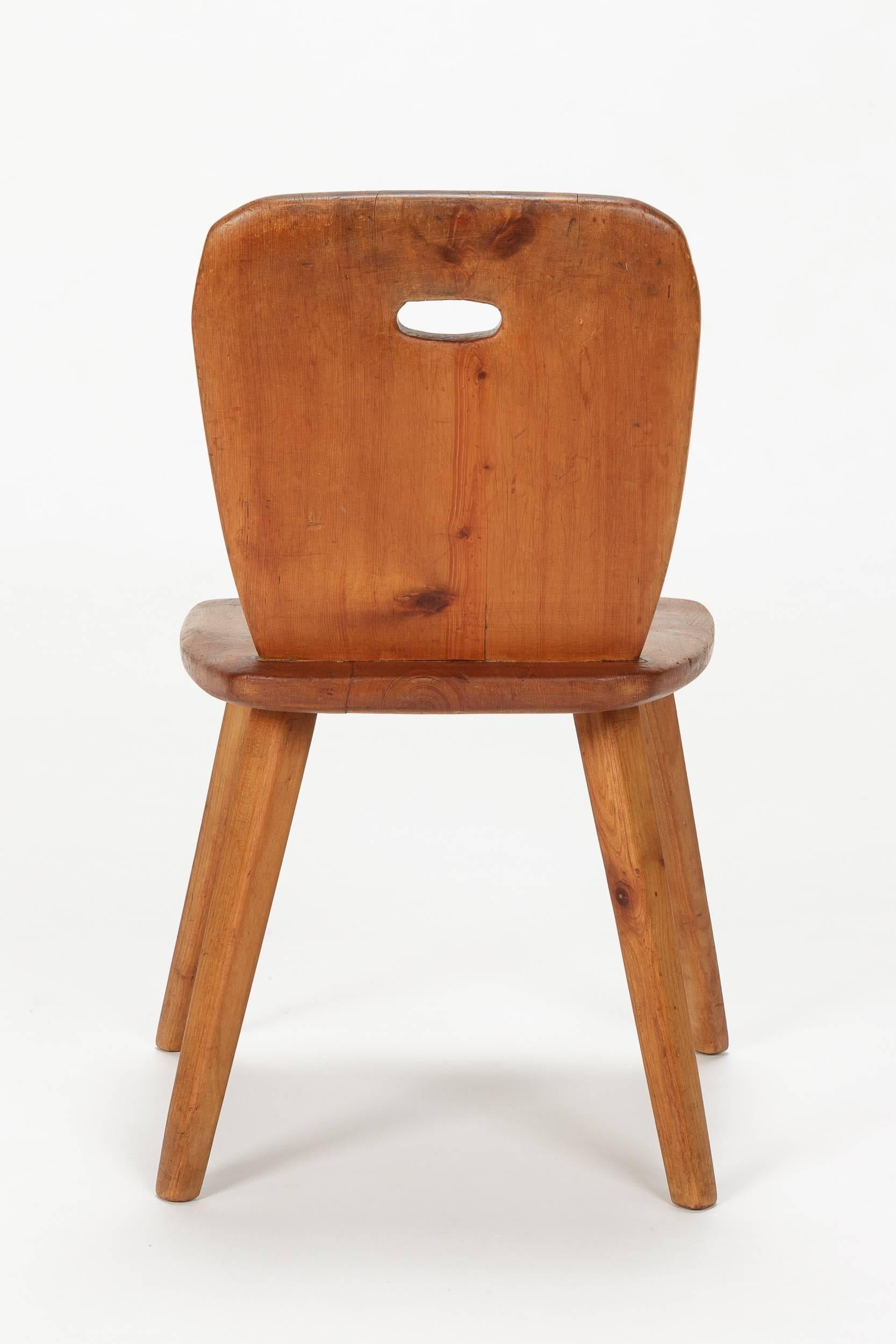 Mid-20th Century Jacob Müller Swiss Childrens Table and Chair Ash, 1930s