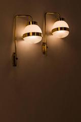 Italian Pair of Sergio Mazza Sconces Delta Artemide, 1960