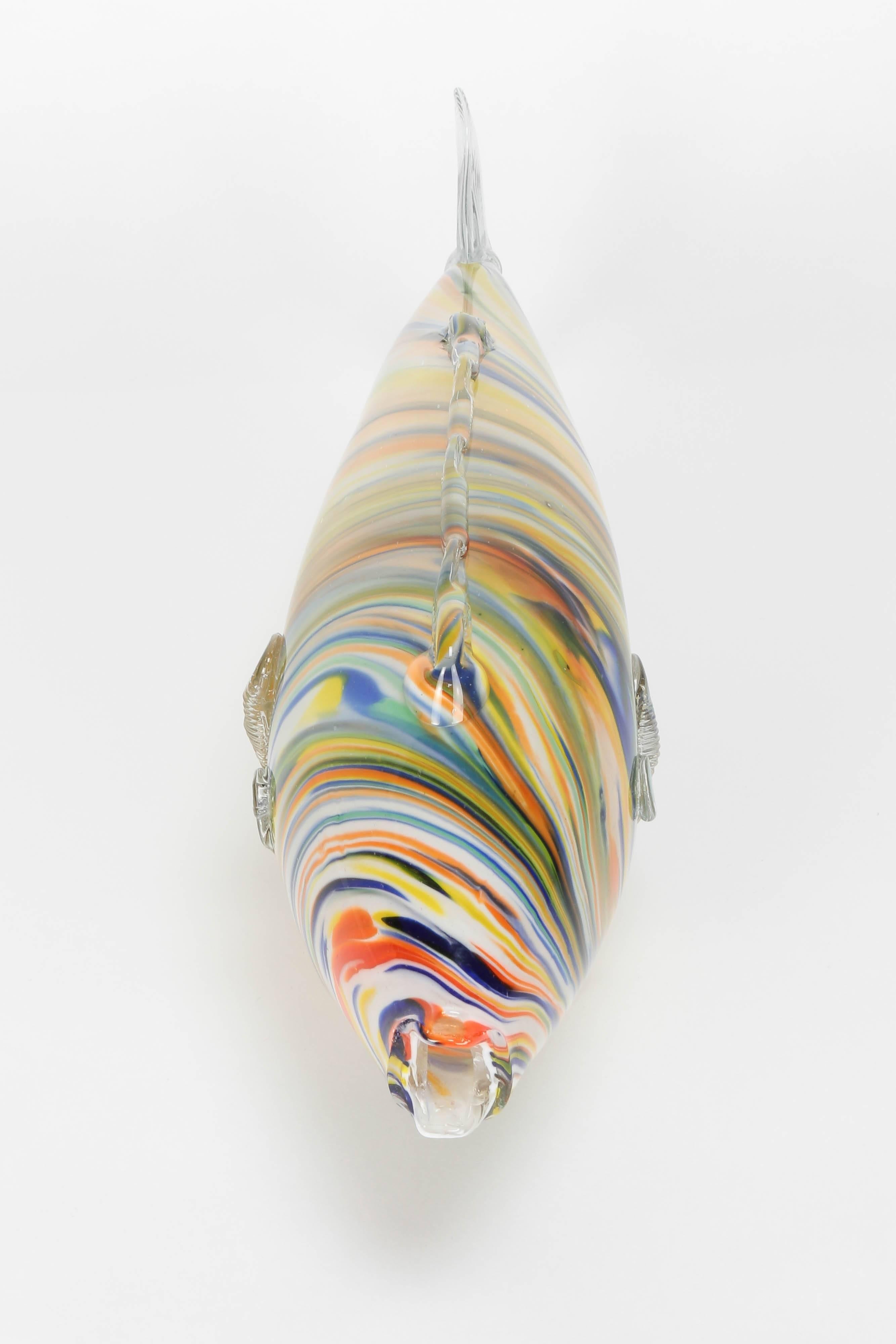 Italian Handblown Glass Murano Fish, 1950s