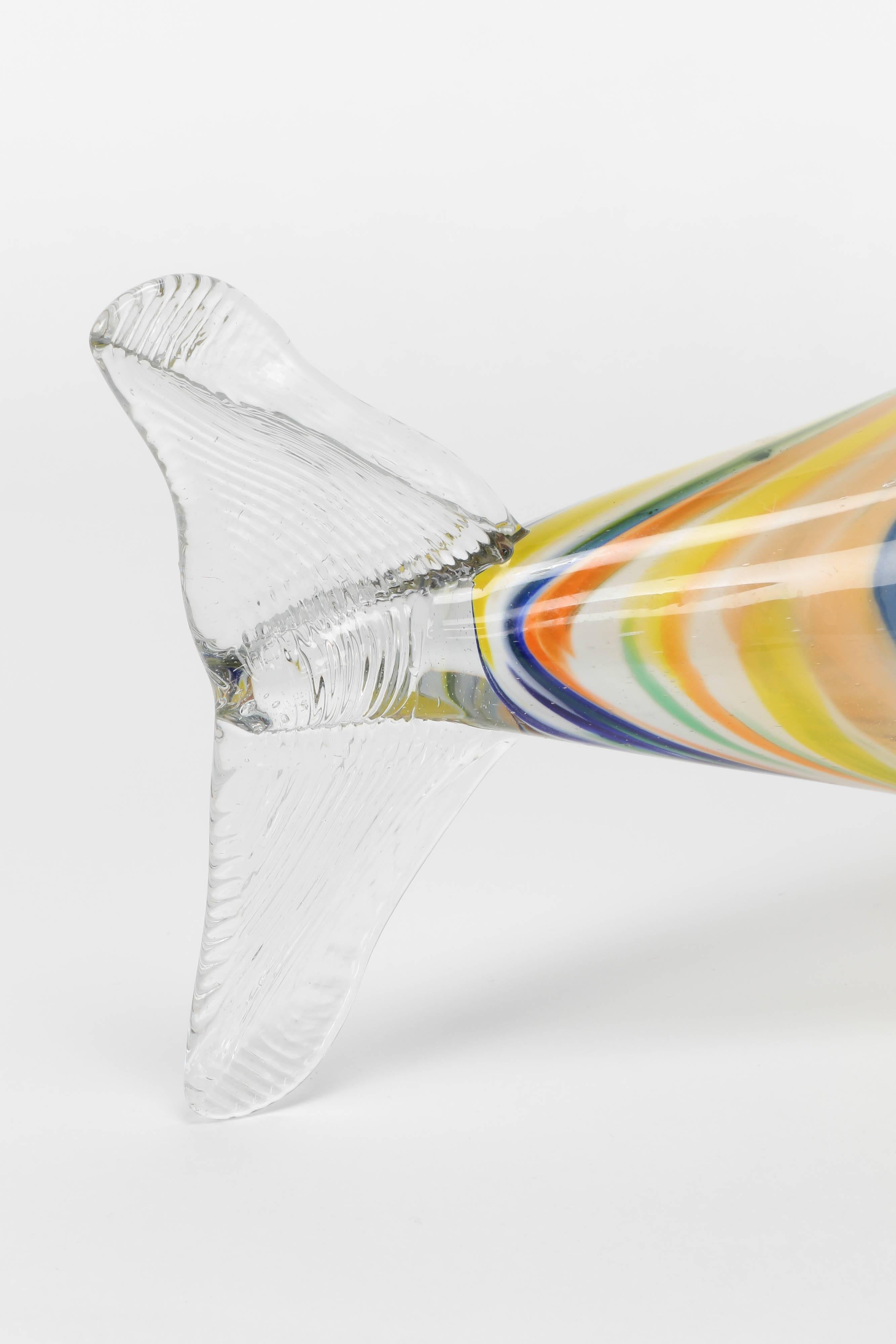 Handblown Glass Murano Fish, 1950s In Excellent Condition In Basel, CH