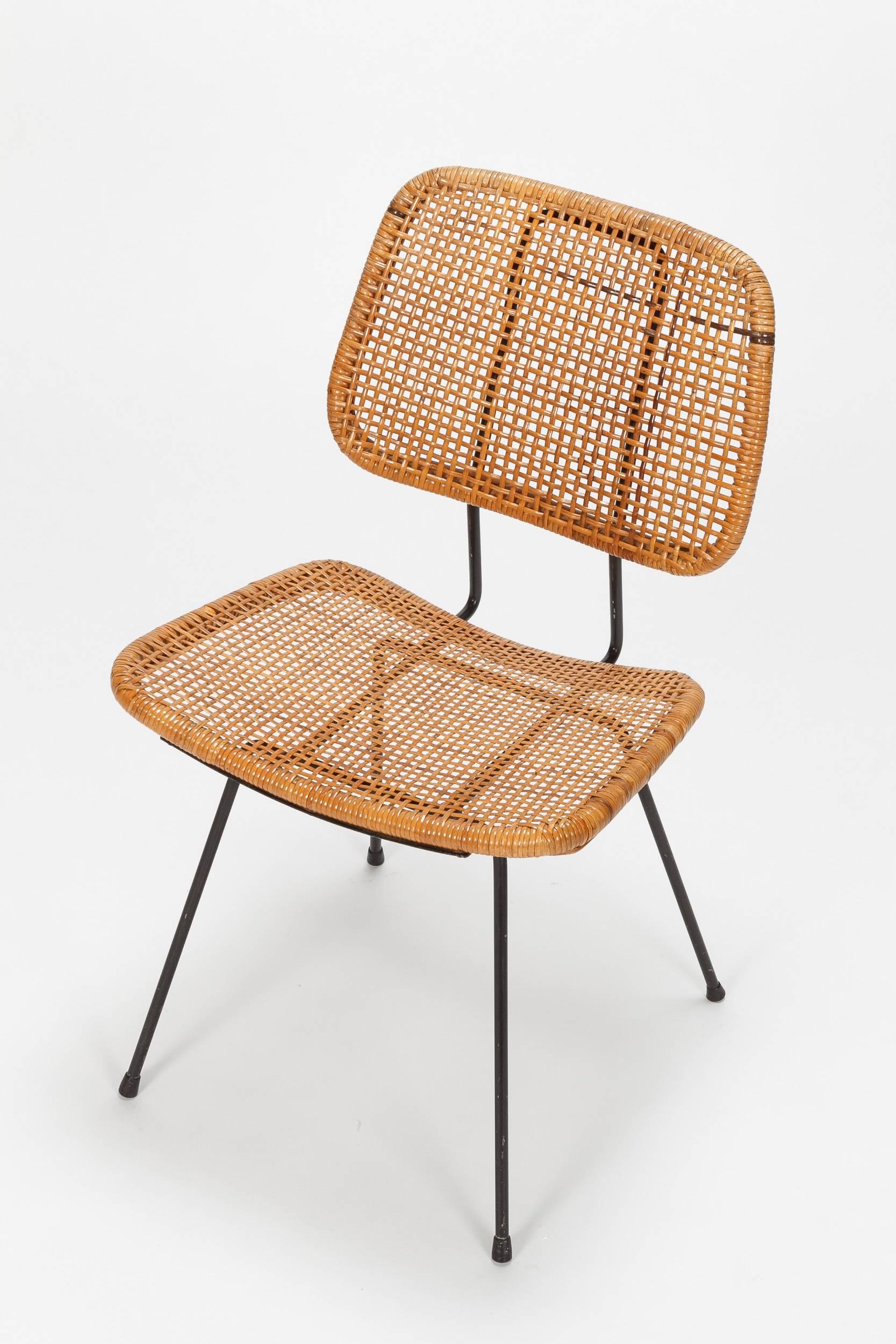 Metal Dutch Dirk van Sliedregt Chair 550 by Rohé Noordwolde, 1950s