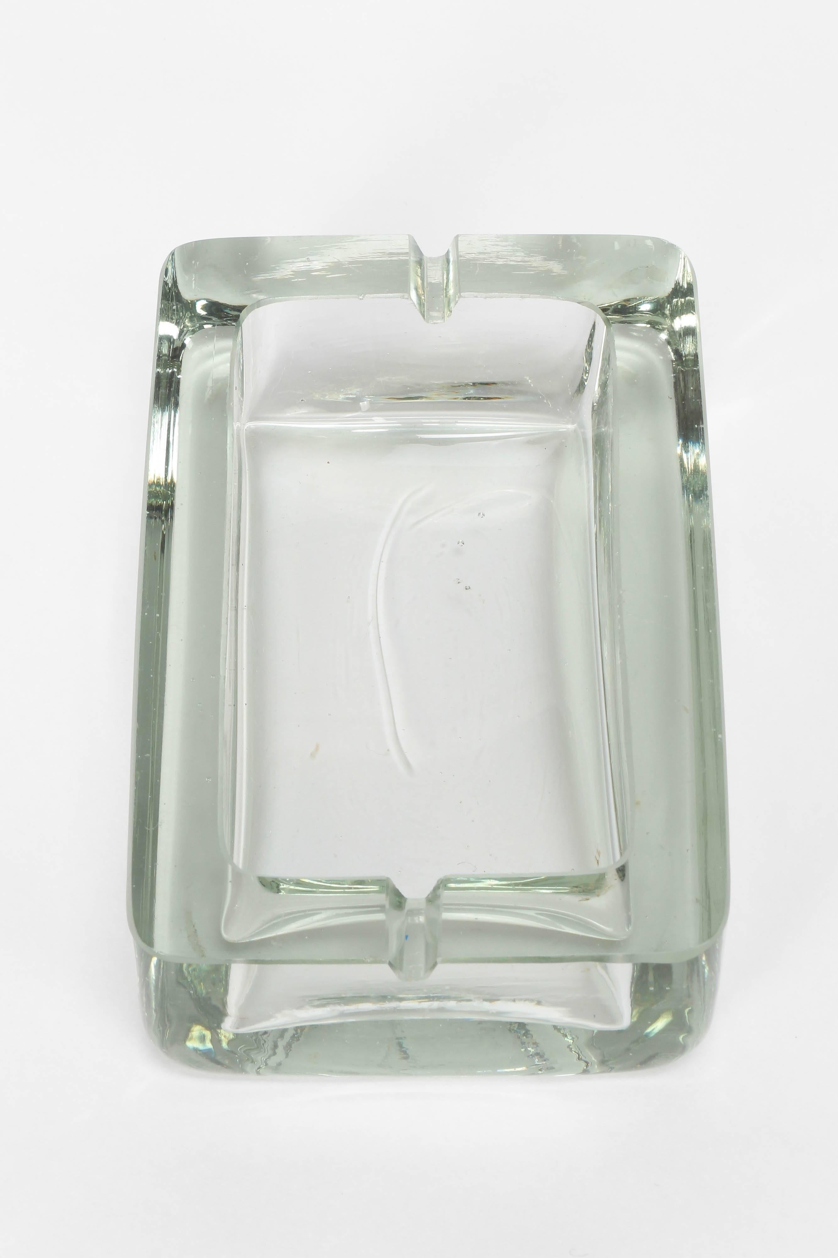 Mid-20th Century Swiss P. Loder Ashtray Glass Siegwart & Co, 1966-1967 For Sale
