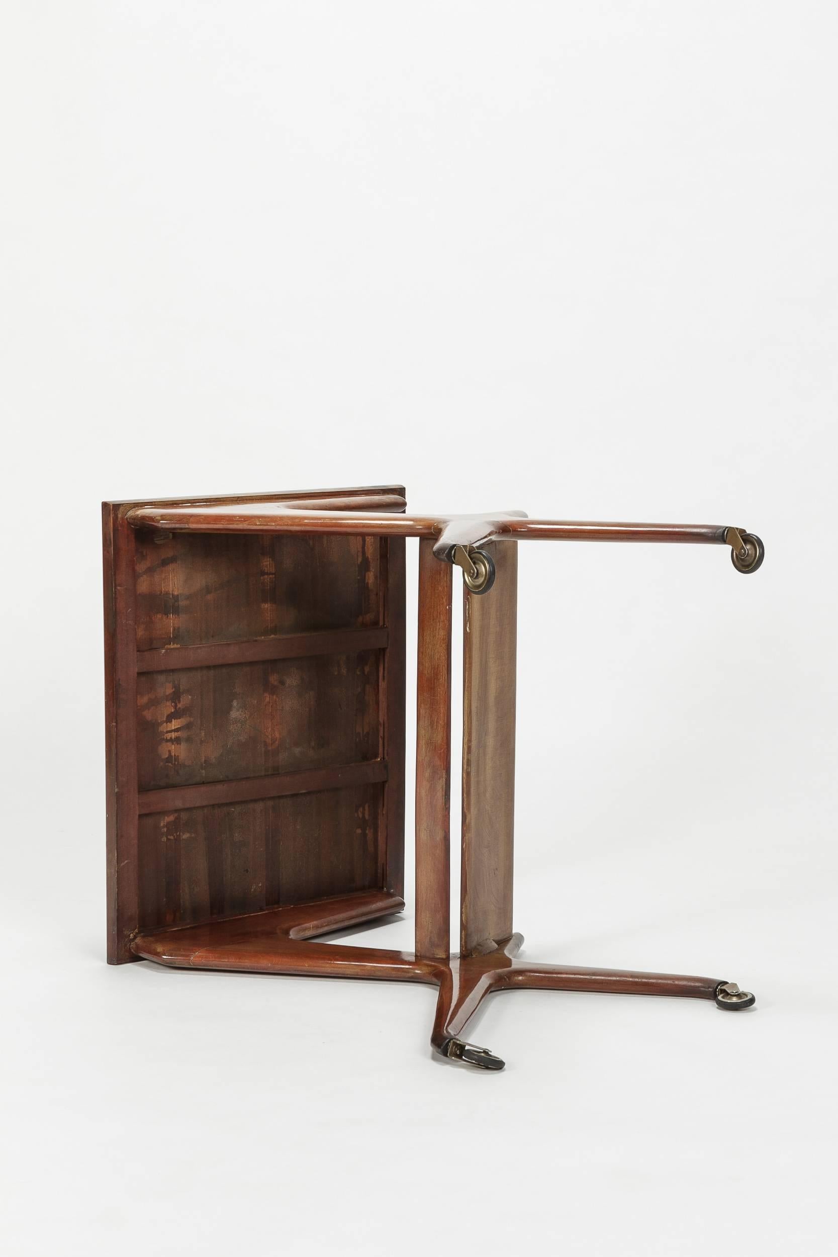 Mid-20th Century Side Table Walnut Attributed to Ico Parisi, 1948