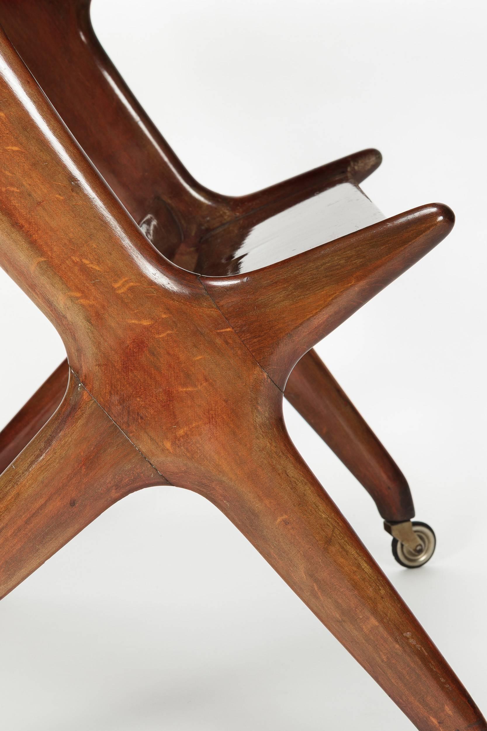Side Table Walnut Attributed to Ico Parisi, 1948 1